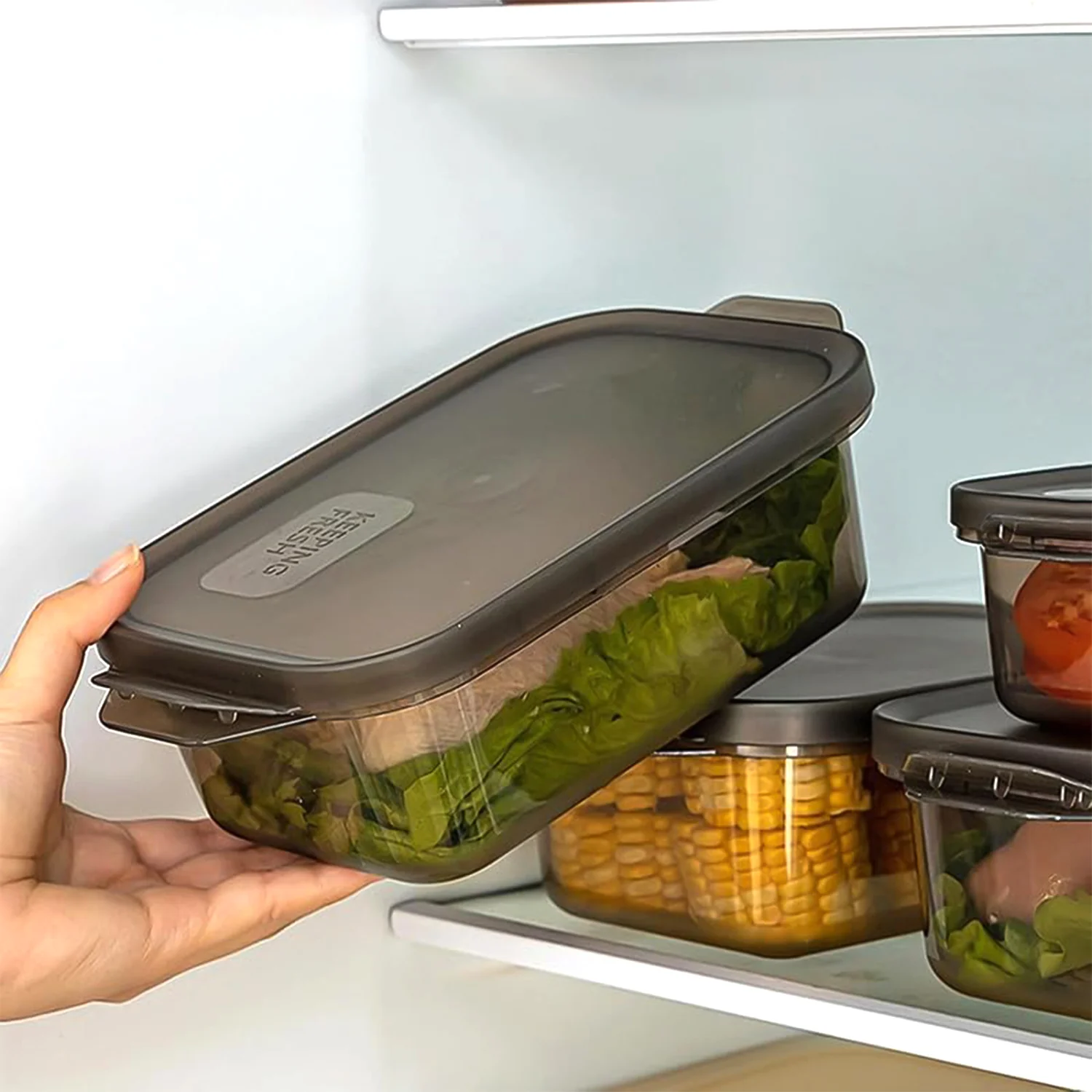 Rectangular Food Storage Containers - (3 Pc / Set) - Image 6