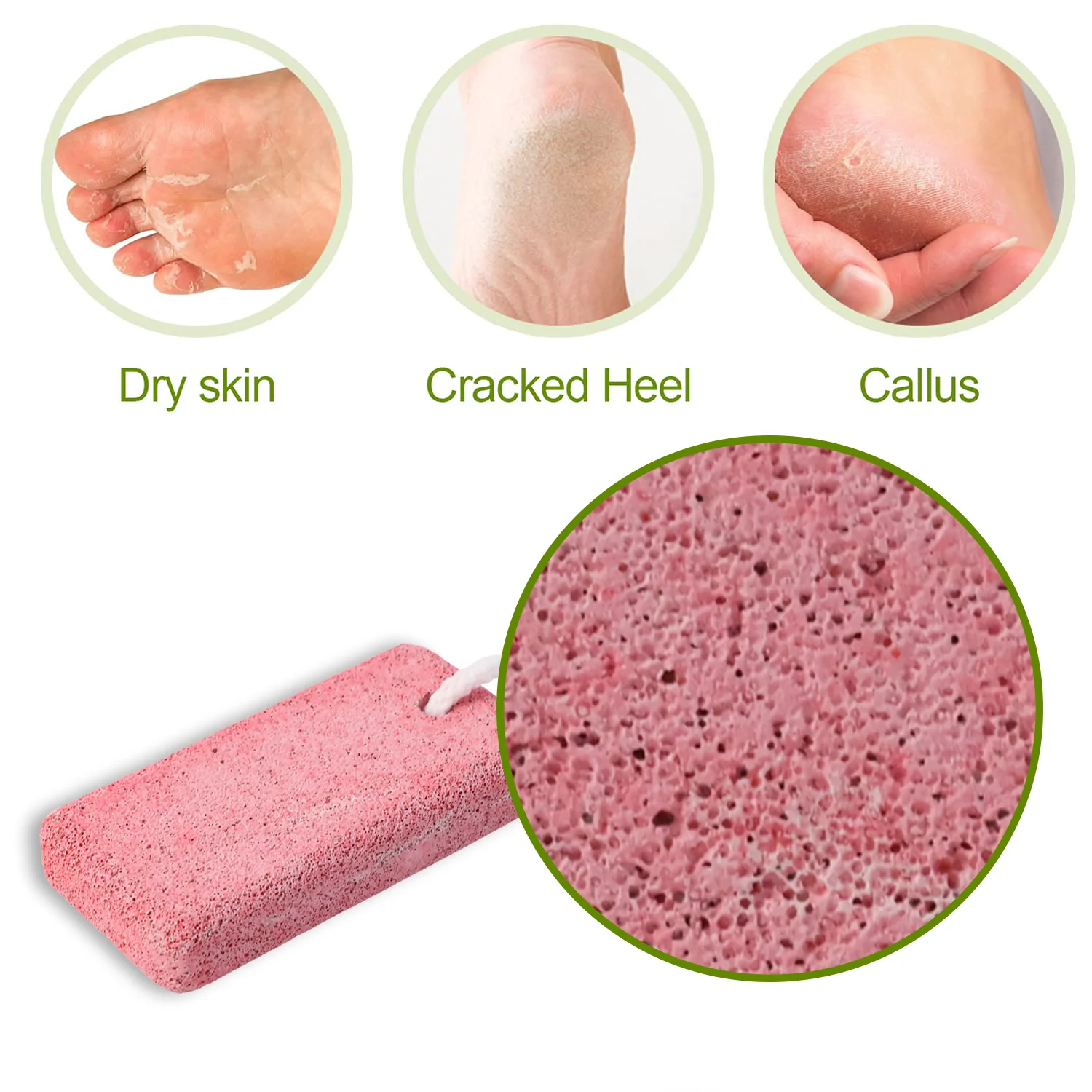 Rectangular Foot Pumice Stone for Dead Skin & Callus Removal (1 Pc) - Image 3