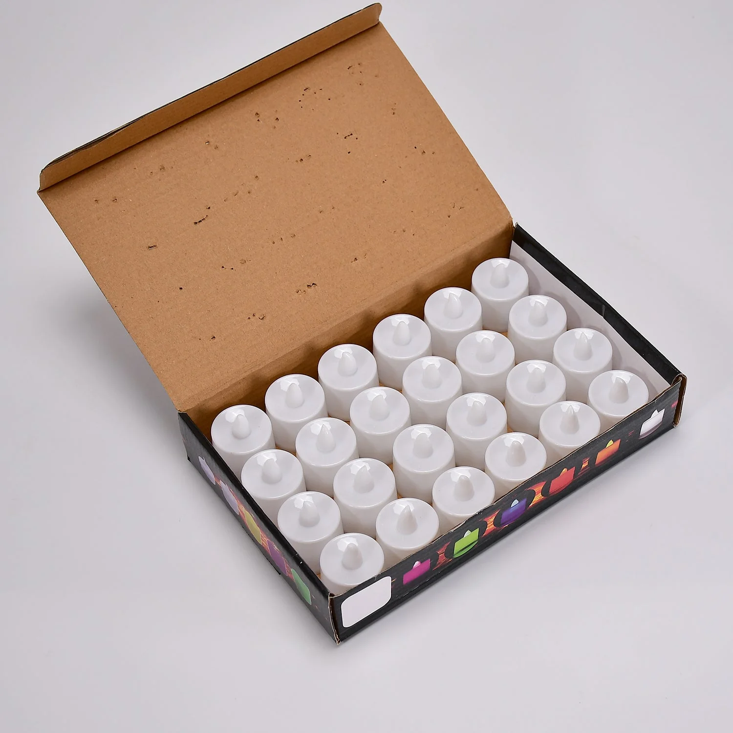 Red LED Tealights Smokeless Flameless Candles for Home Decor, Diwali (24 Pcs) - Image 4