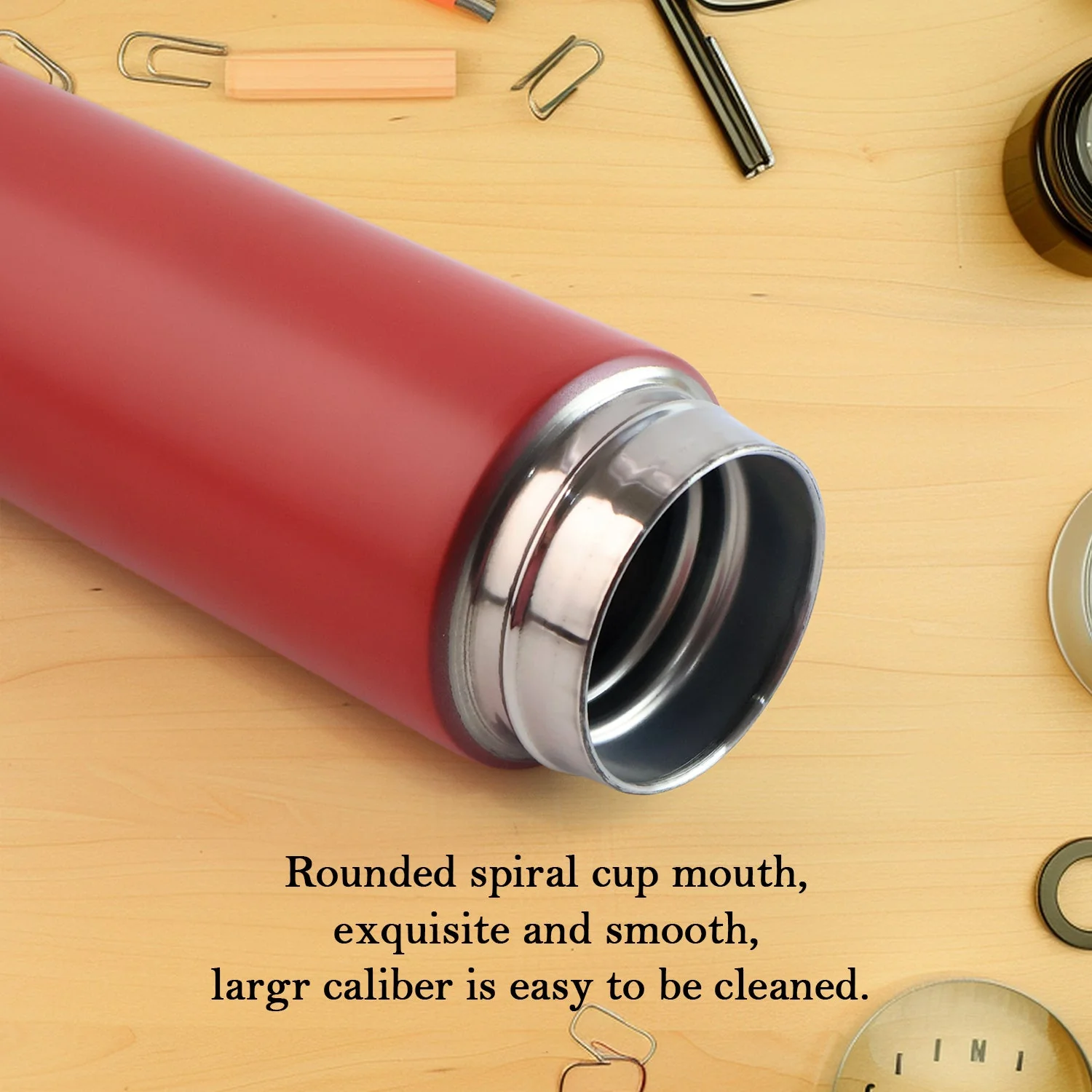 Red Vacuum Insulated Water Bottle (1 Pc / 500ML) - Image 4