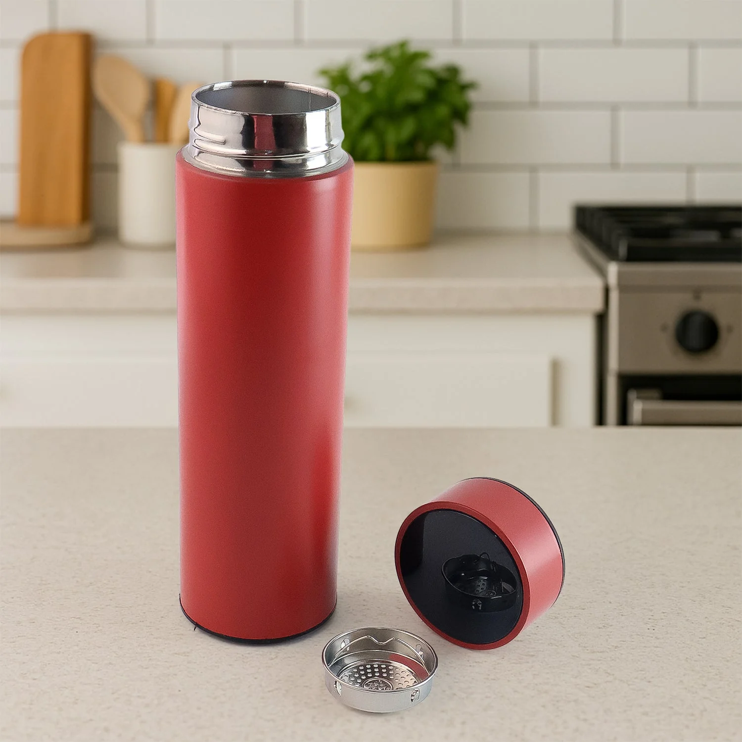 Red Vacuum Insulated Water Bottle (1 Pc / 500ML) - Image 6