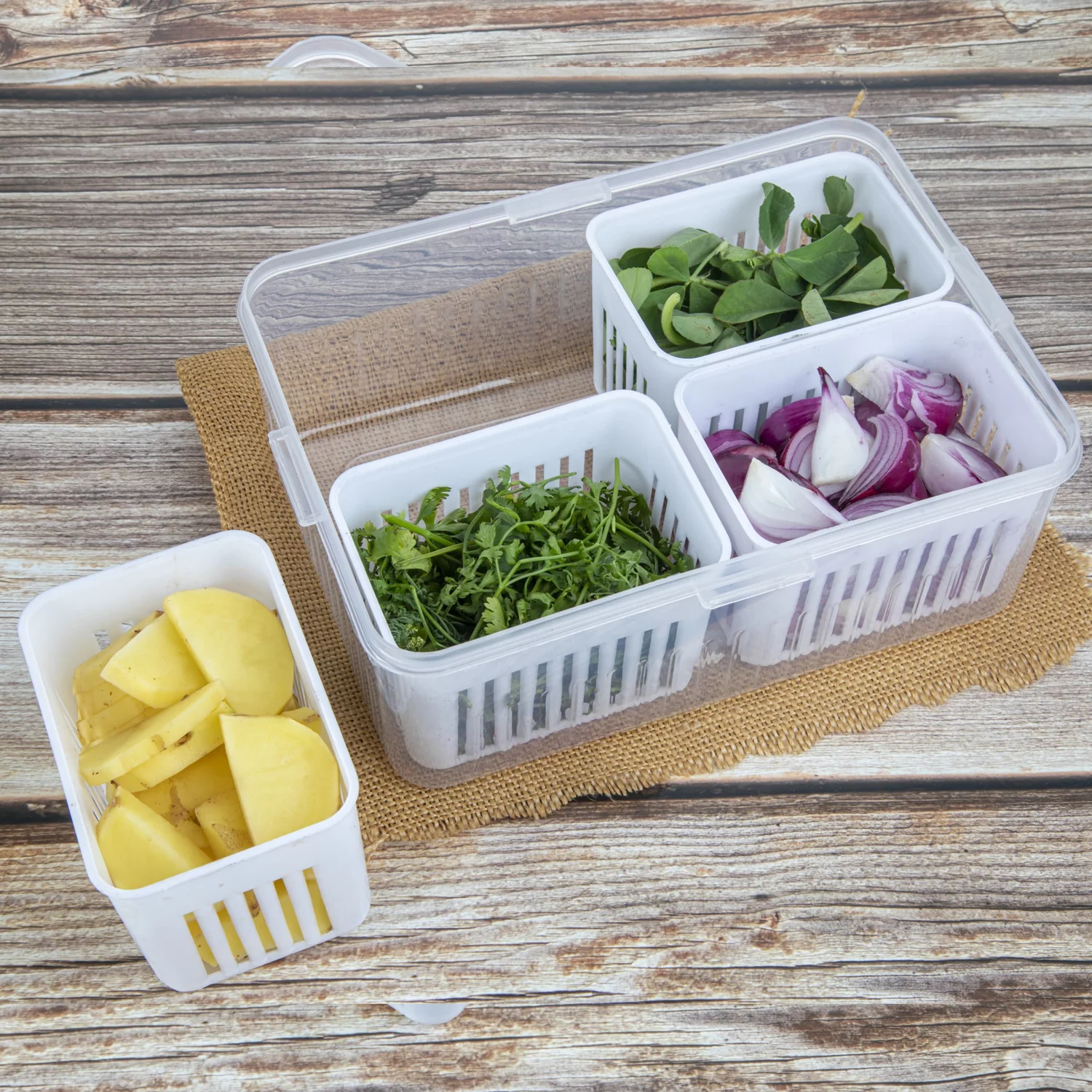 Fridge Storage Box – Freezer & Kitchen Organizer for Vegetables & Food (1 Pc) - Image 11