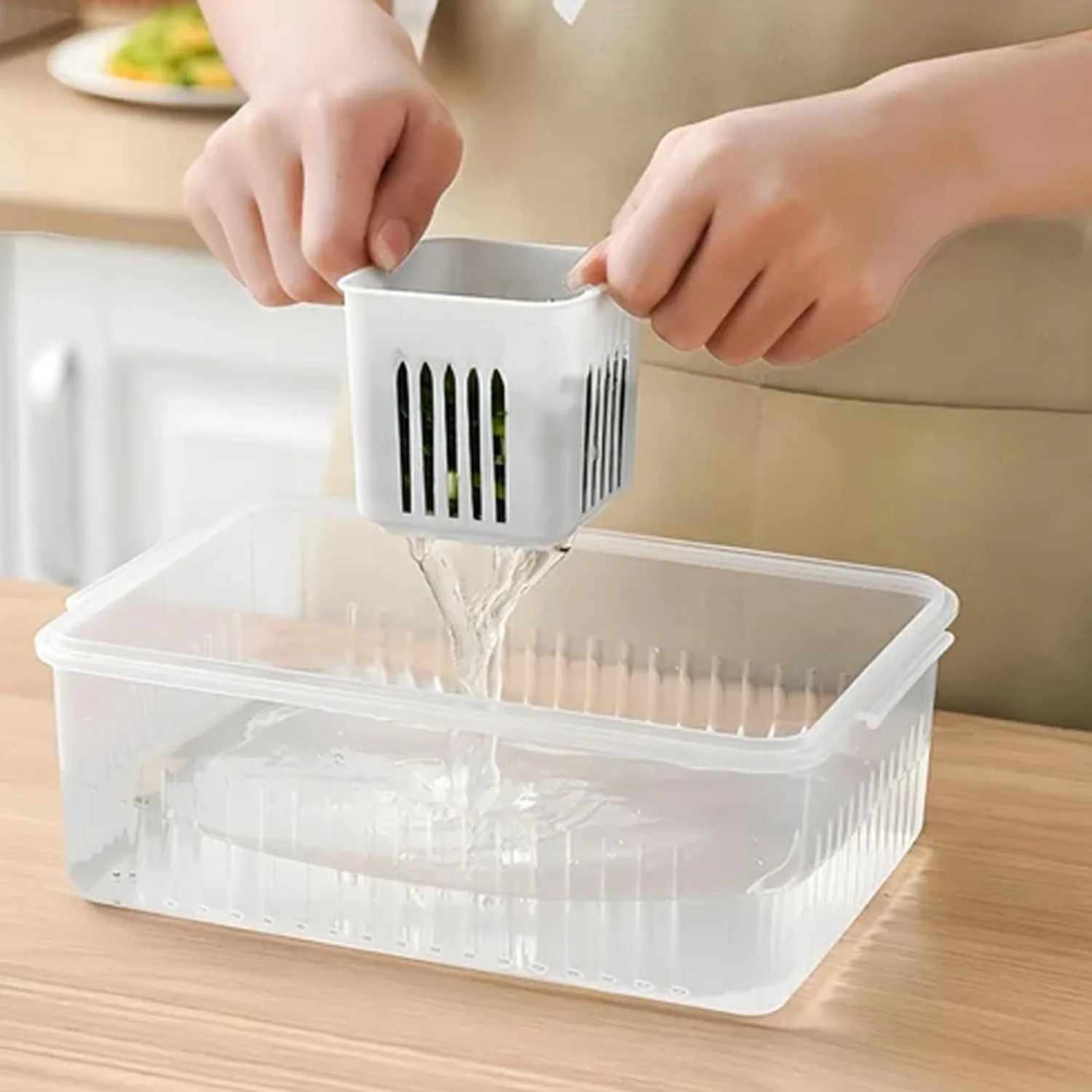 Fridge Storage Box – Freezer & Kitchen Organizer for Vegetables & Food (1 Pc) - Image 18
