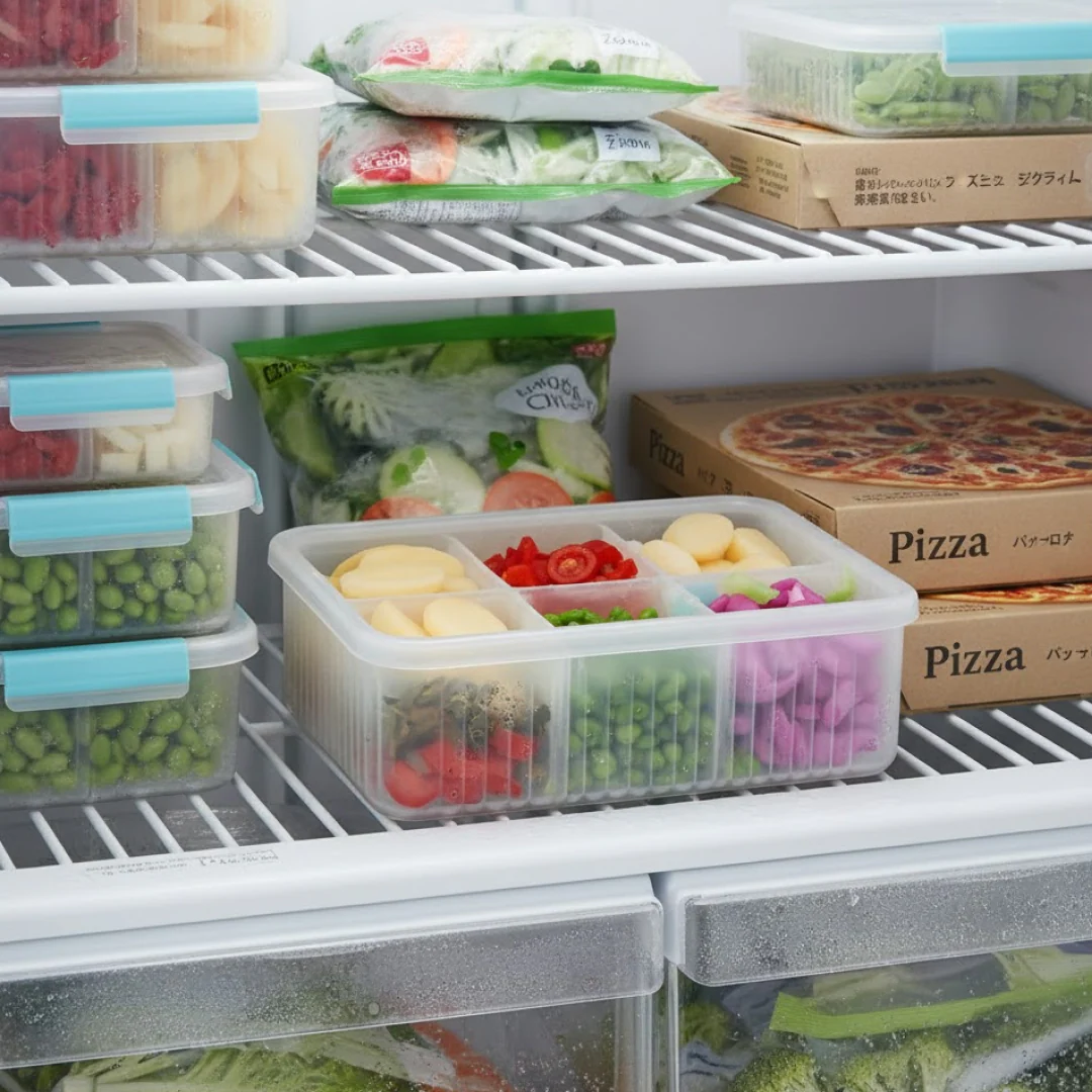 Fridge Storage Box – Freezer & Kitchen Organizer for Vegetables & Food (1 Pc) - Image 4