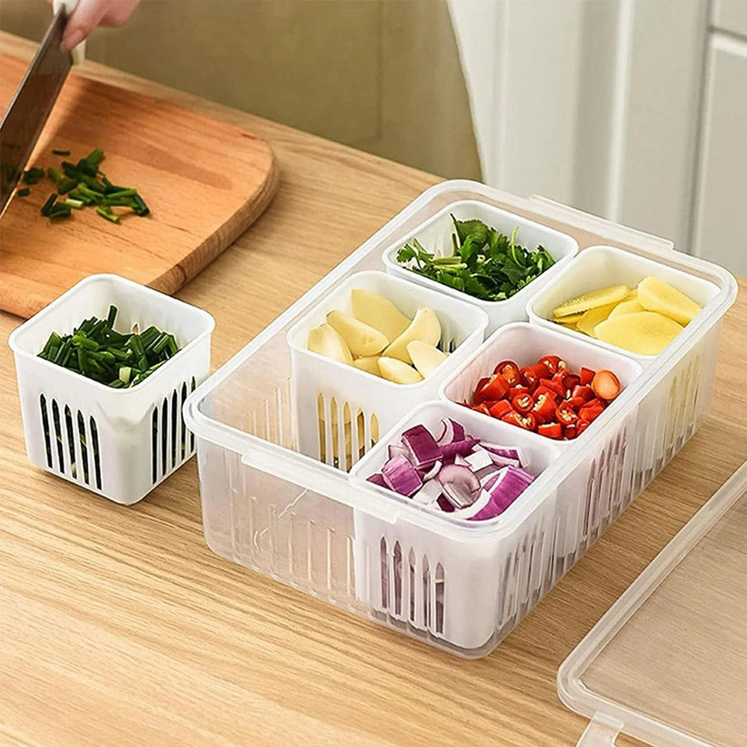 Fridge Storage Box – Freezer & Kitchen Organizer for Vegetables & Food (1 Pc) - Image 7