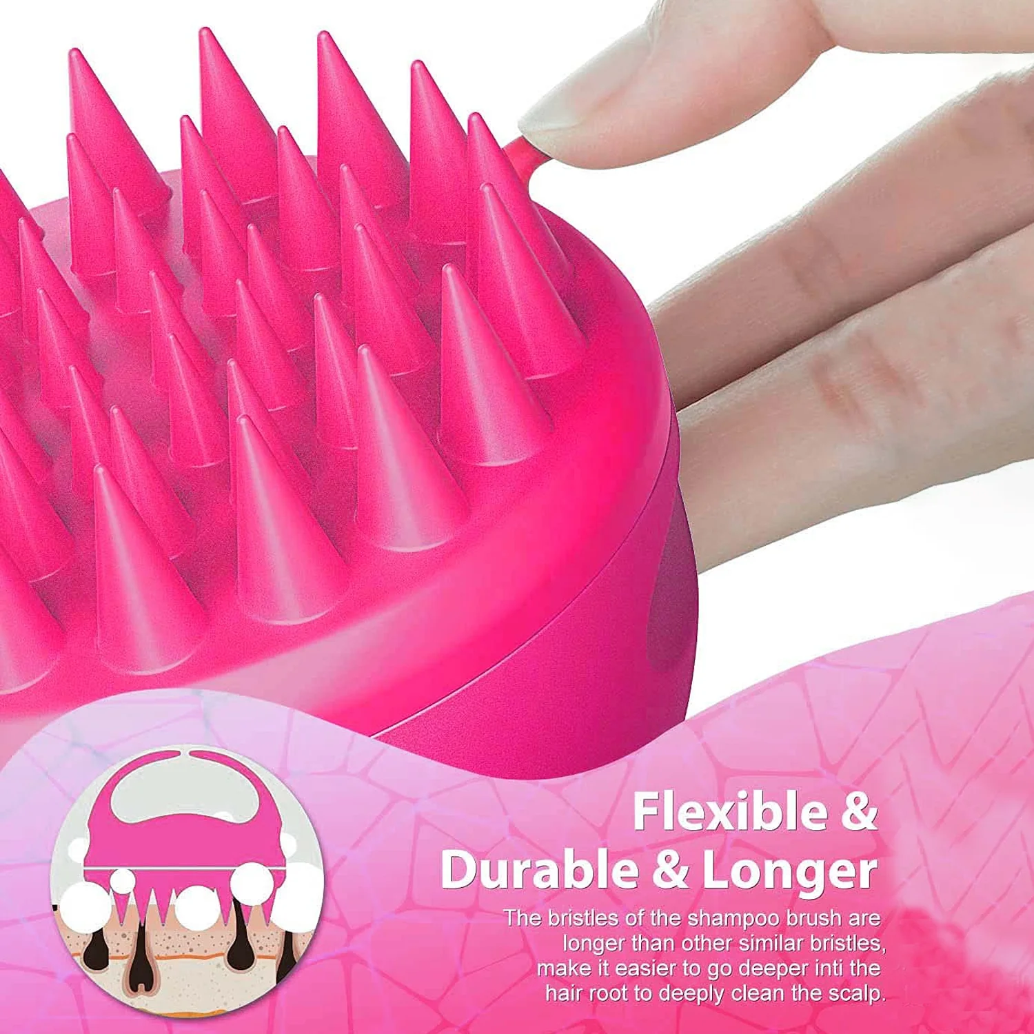 Scalp Massager, Head Massager Comb (1 Pc), Hair accessories - Image 3