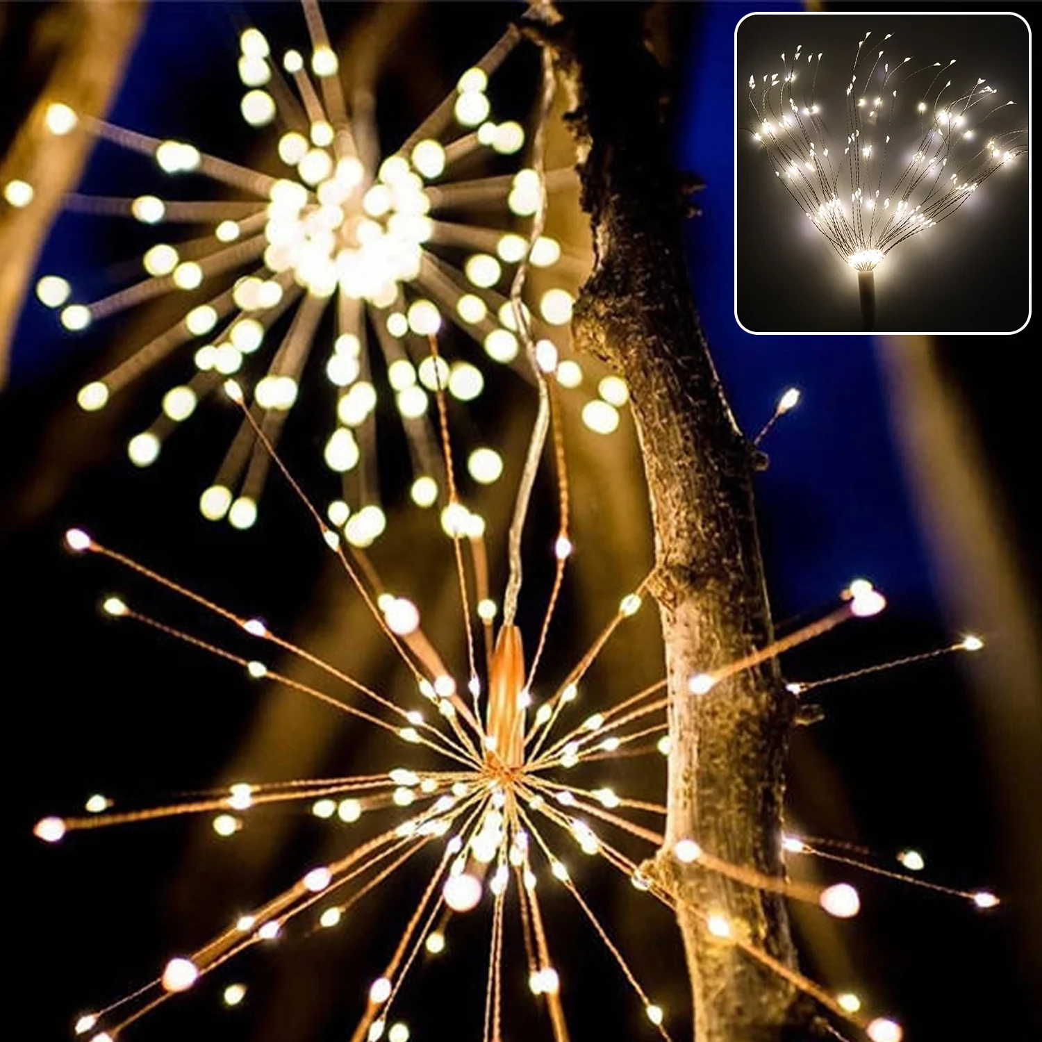 Remote Controlled Starburst Firework LED Hanging Decorative Light (1 Pc) - Image 4