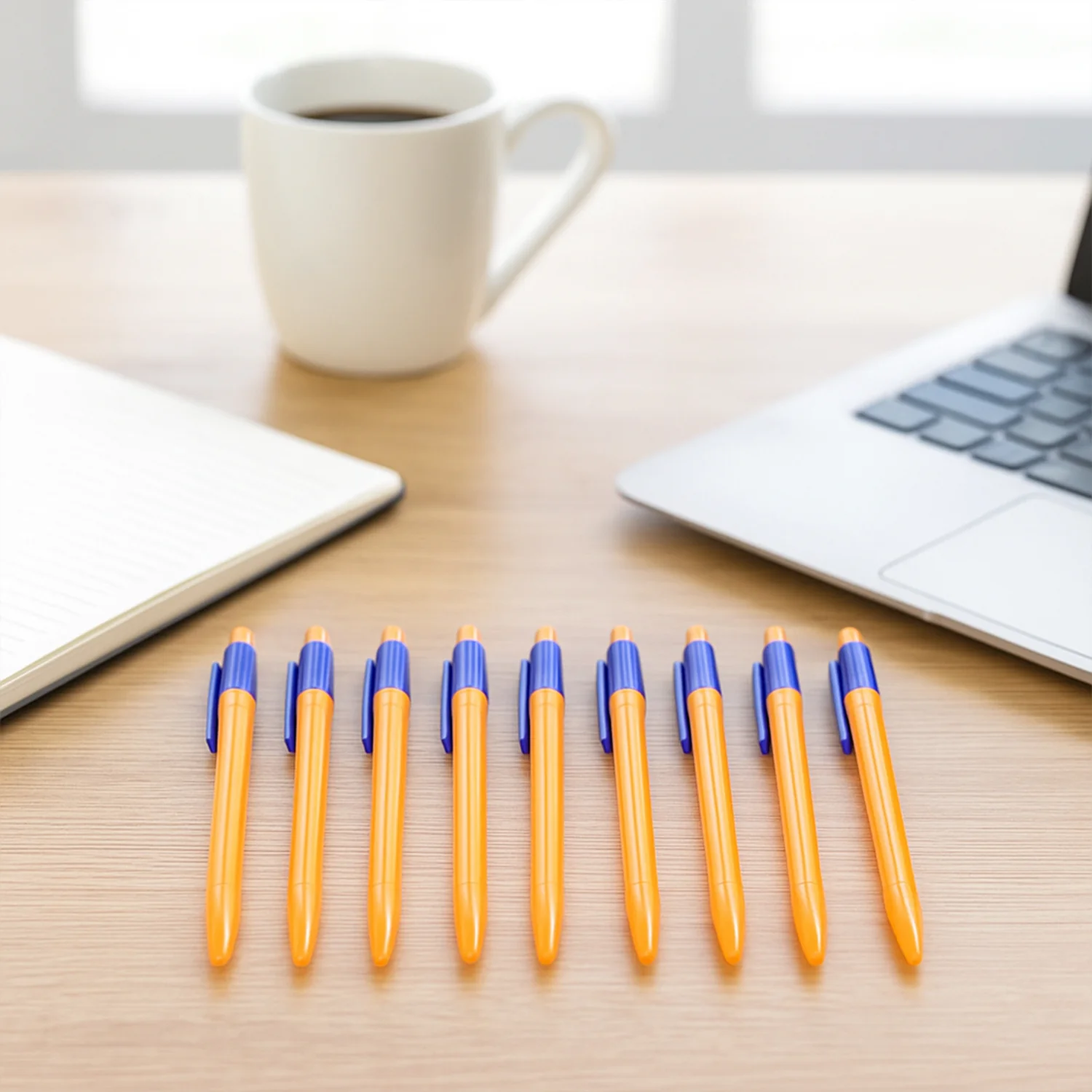Retractable Ball Pen – Smooth Writing Click Pen with Blue Ink - (60 Pc / Set) - Image 6