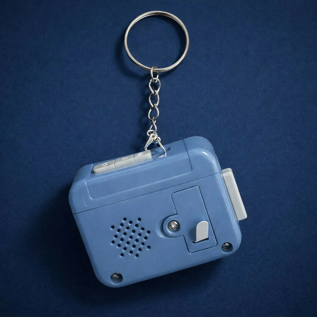 Retro Cassette Tape Keychain Sound Toy with Button Click Sound - Image 3