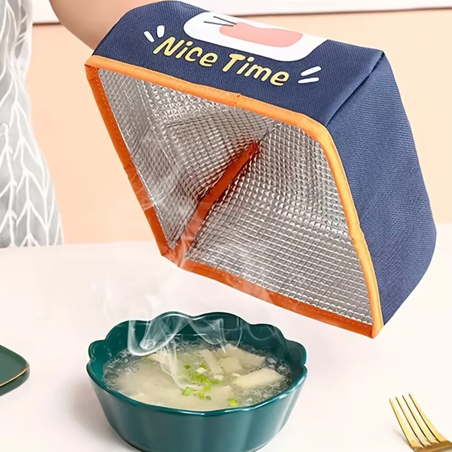 Reusable Fabric Food Cover (19 × 19 Cm, 1 Pc) - Image 3