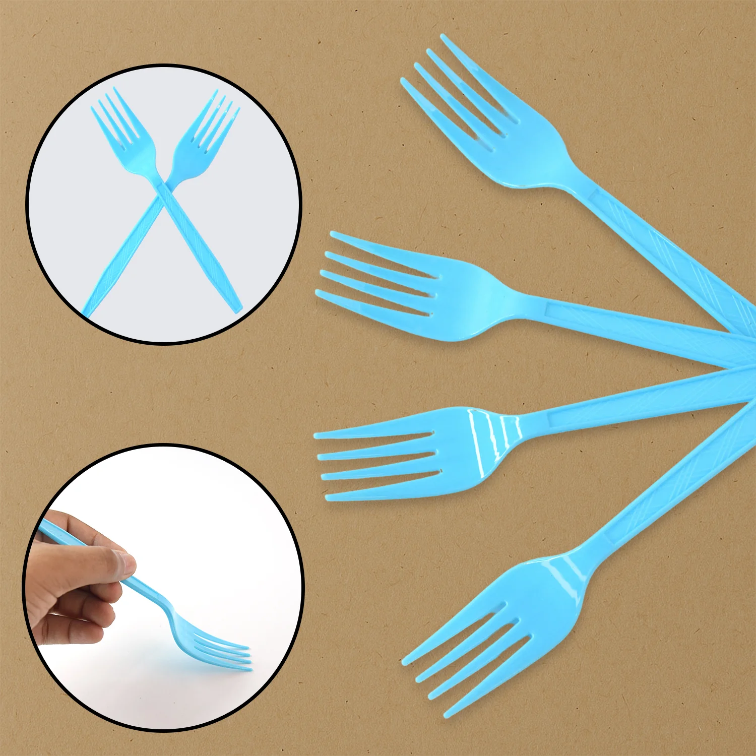 Reusable Food-Grade Plastic Forks (24 Pc) - Image 5