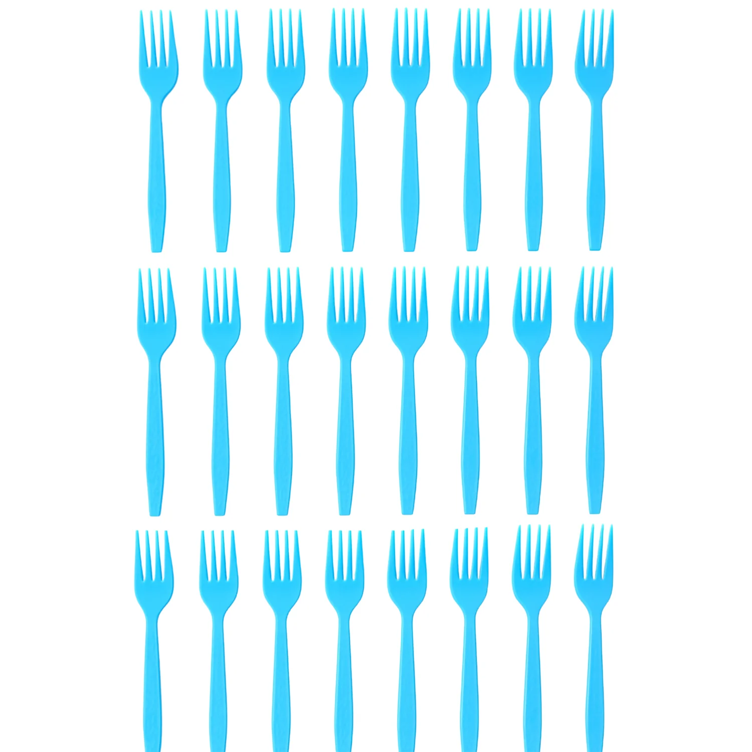 Reusable Food-Grade Plastic Forks (24 Pc) - Image 6