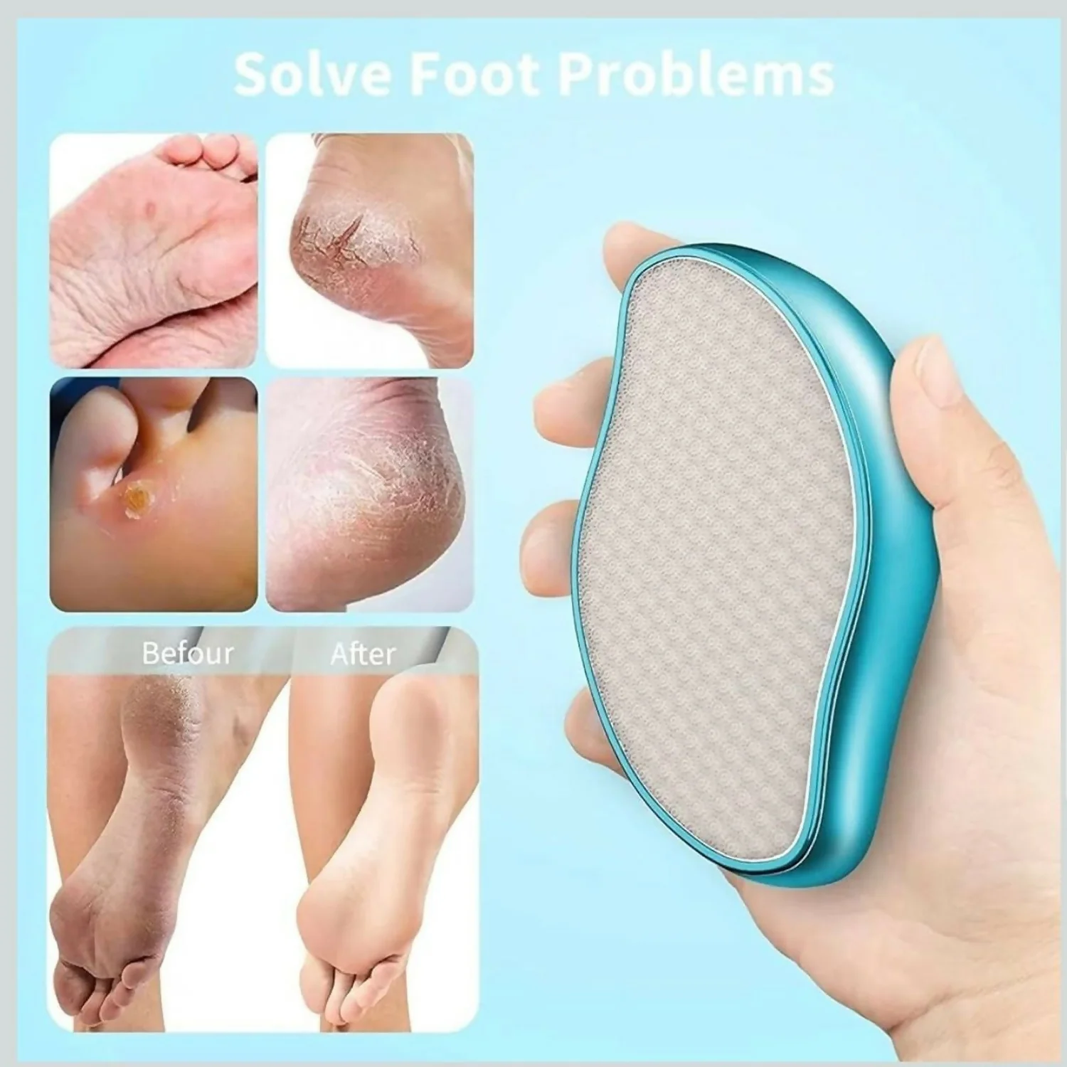 Reusable Foot Care Scrubber for Callus Removal and Smooth Skin Maintenance(ANYCOLOR) - Image 3