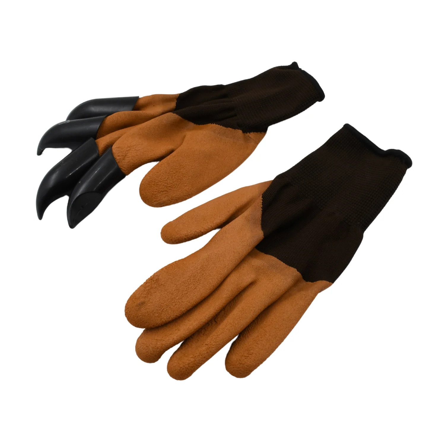Garden Farming Gloves With Hand Fingertips & Plastic Claws (1 Pair) - Image 5