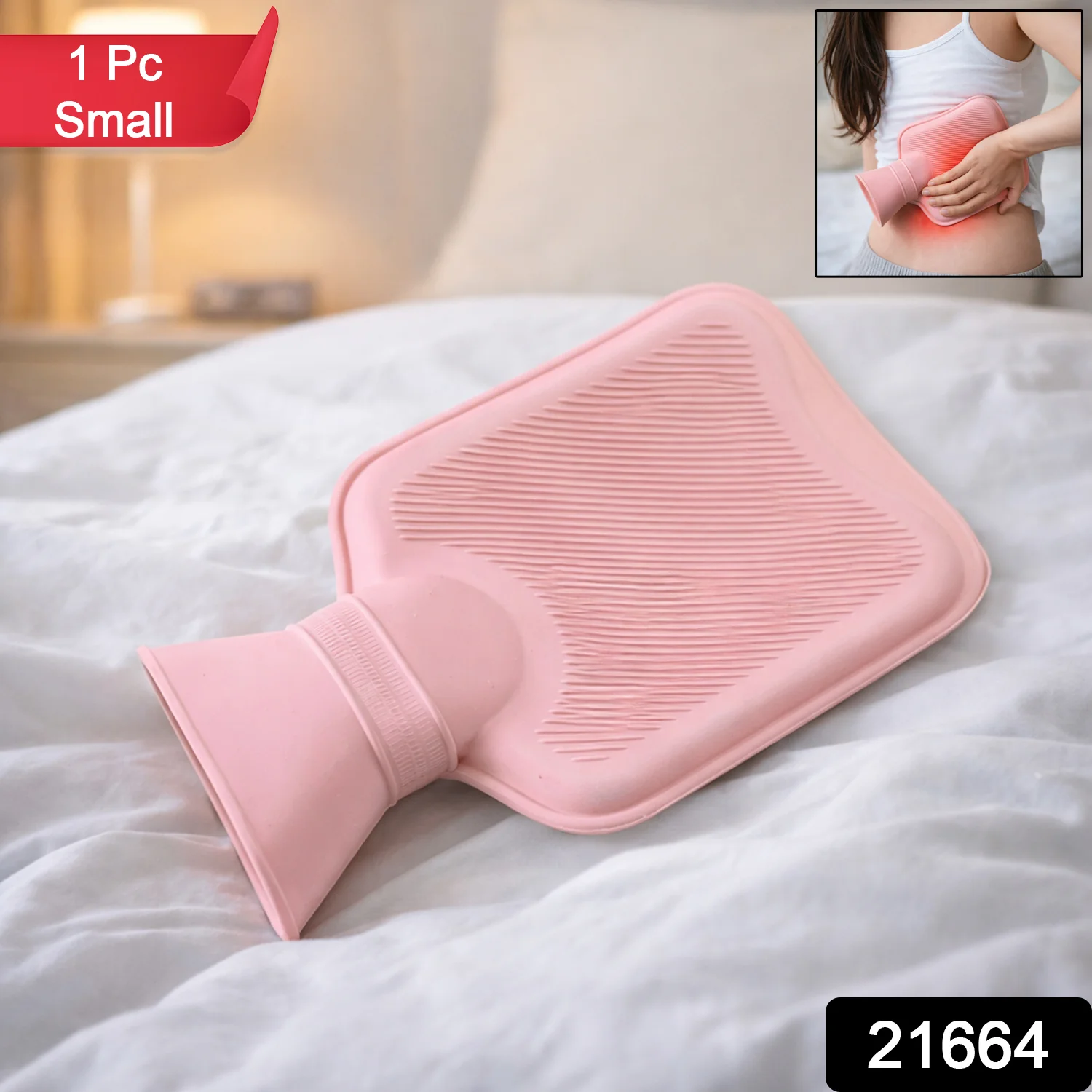 Reusable Hot Water Bag for Pain Relief & Warm Compress Therapy (1 Pc) - Image 2