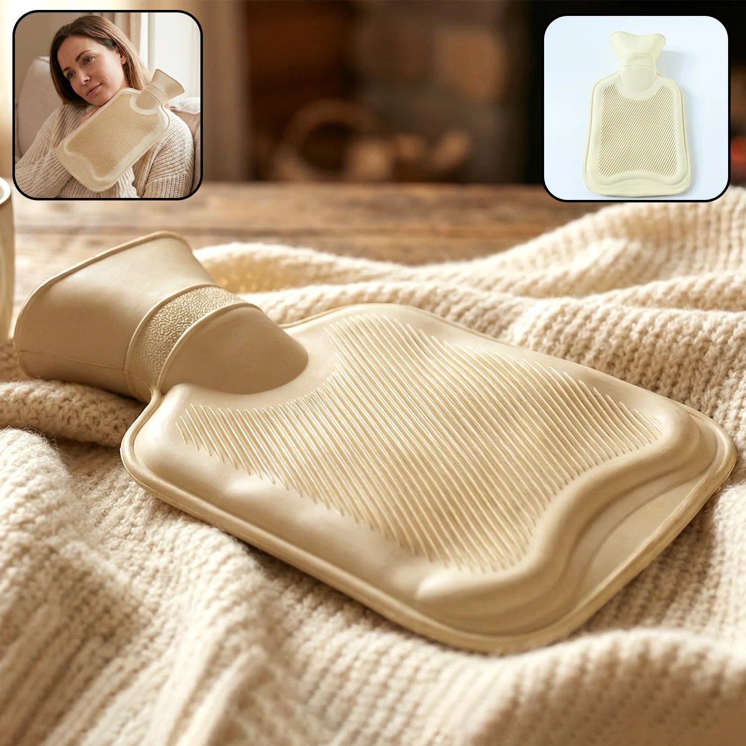 Reusable Hot Water Bag for Pain Relief & Warm Compress Therapy (1 Pc) - Image 8