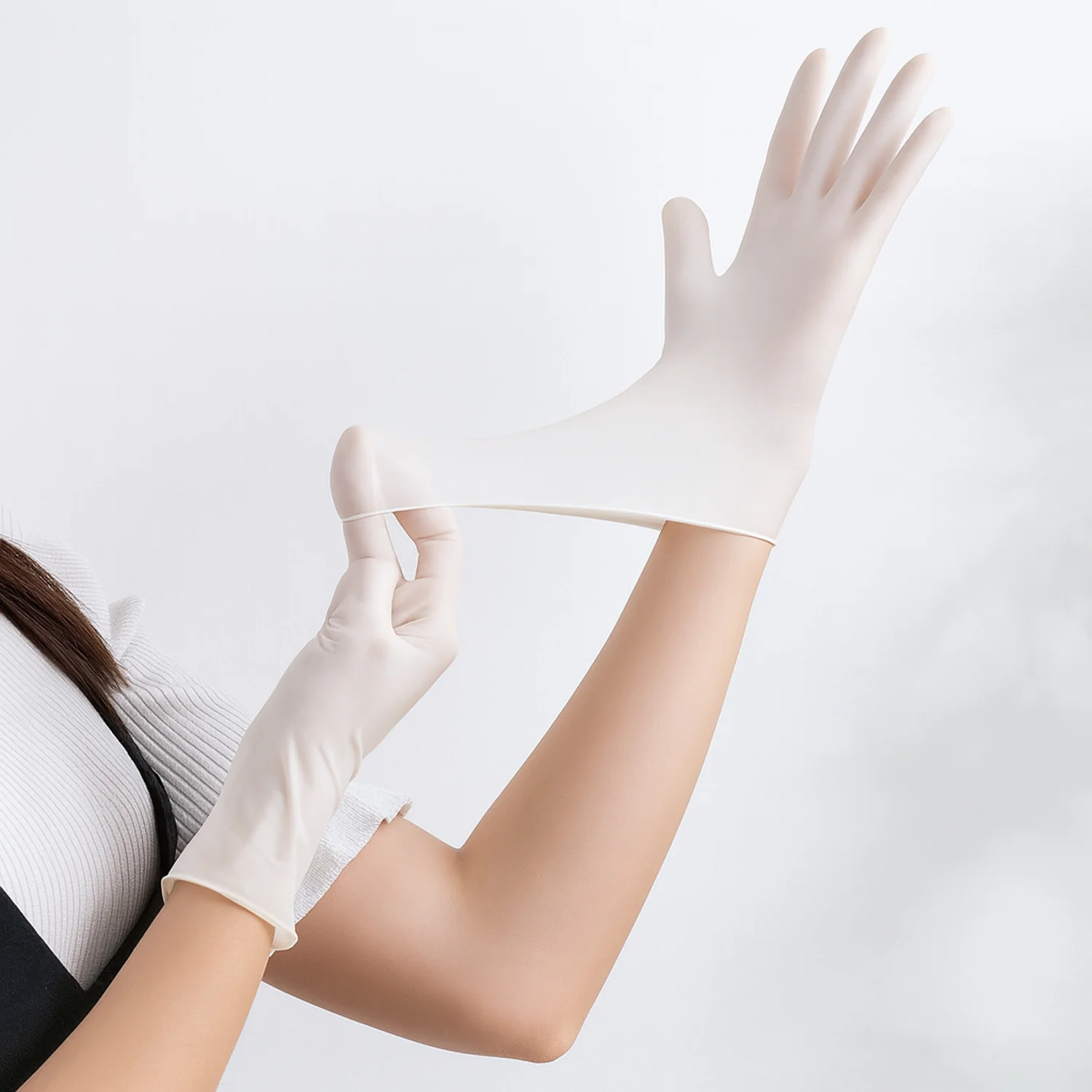 Medium Reusable Household Cleaning Gloves - (2 Pc / Set) - Image 6
