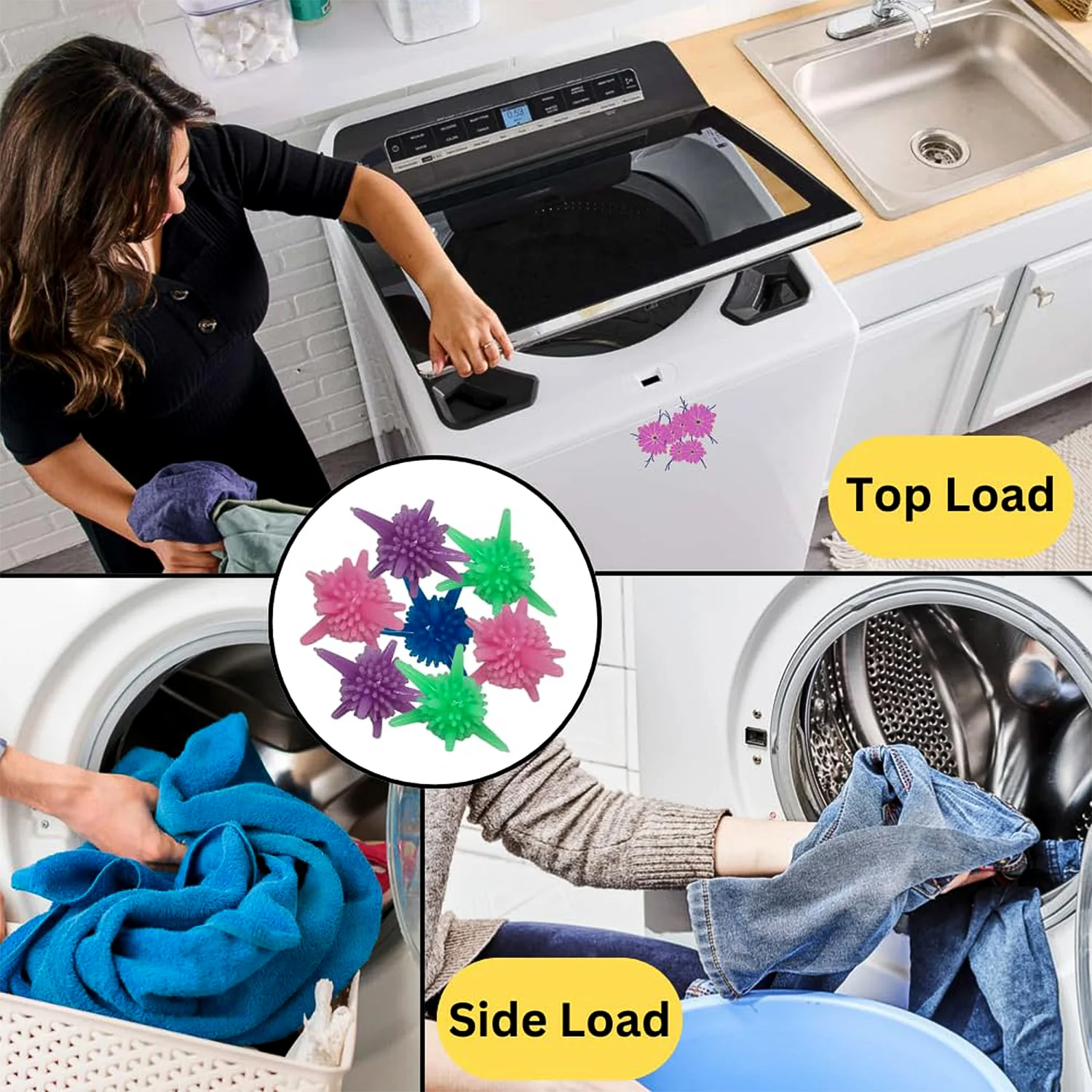 Reusable Laundry Washing Balls (mix Color / 50 Pcs Set) - Image 3