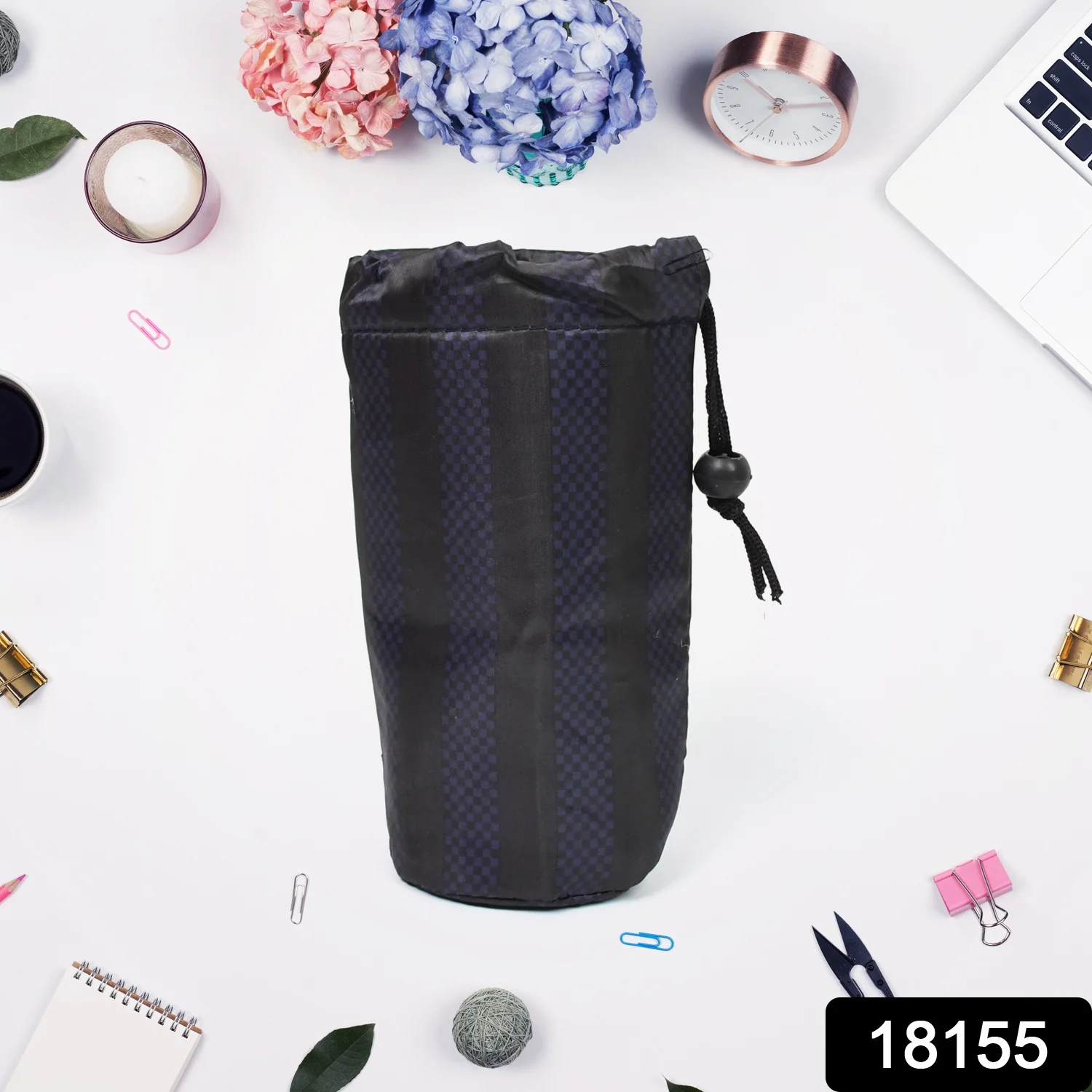 Reusable Multipurpose Washable Rope Pouch Pen Pencil Stationary Case Travel (1 Pc) - Image 2