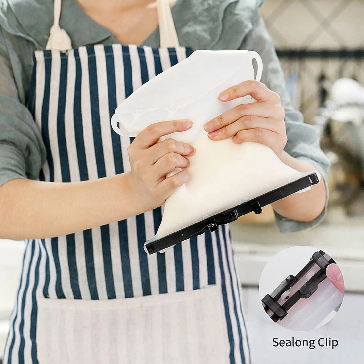 Silicone Food Bag – Leakproof, Flat Bottom, BPA-Free, Microwave & Dishwasher Safe - Image 7