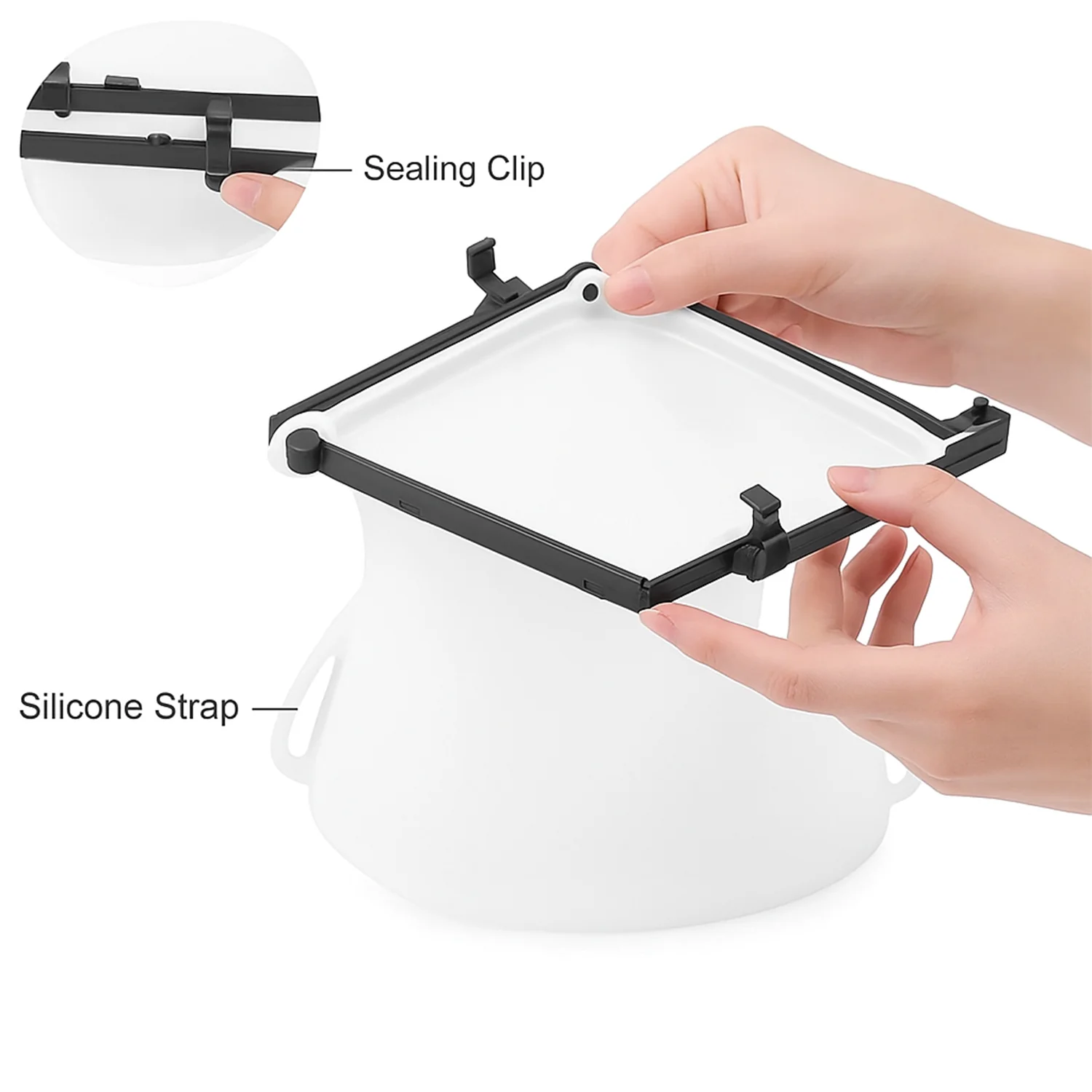 Silicone Food Storage Bags - Set of 3 Keepers for Fruits, Vegetables, Snacks - Image 9