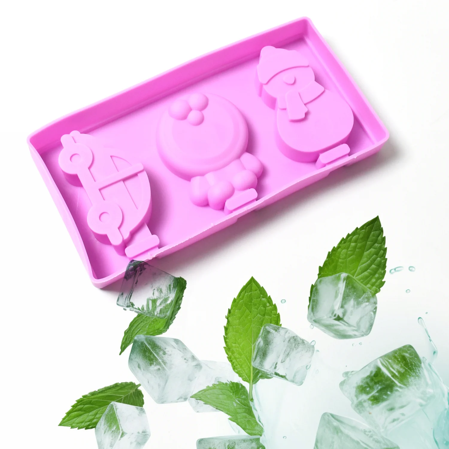 Silicone Popsicle Molds for Summer with Sticks & Lids - Image 3