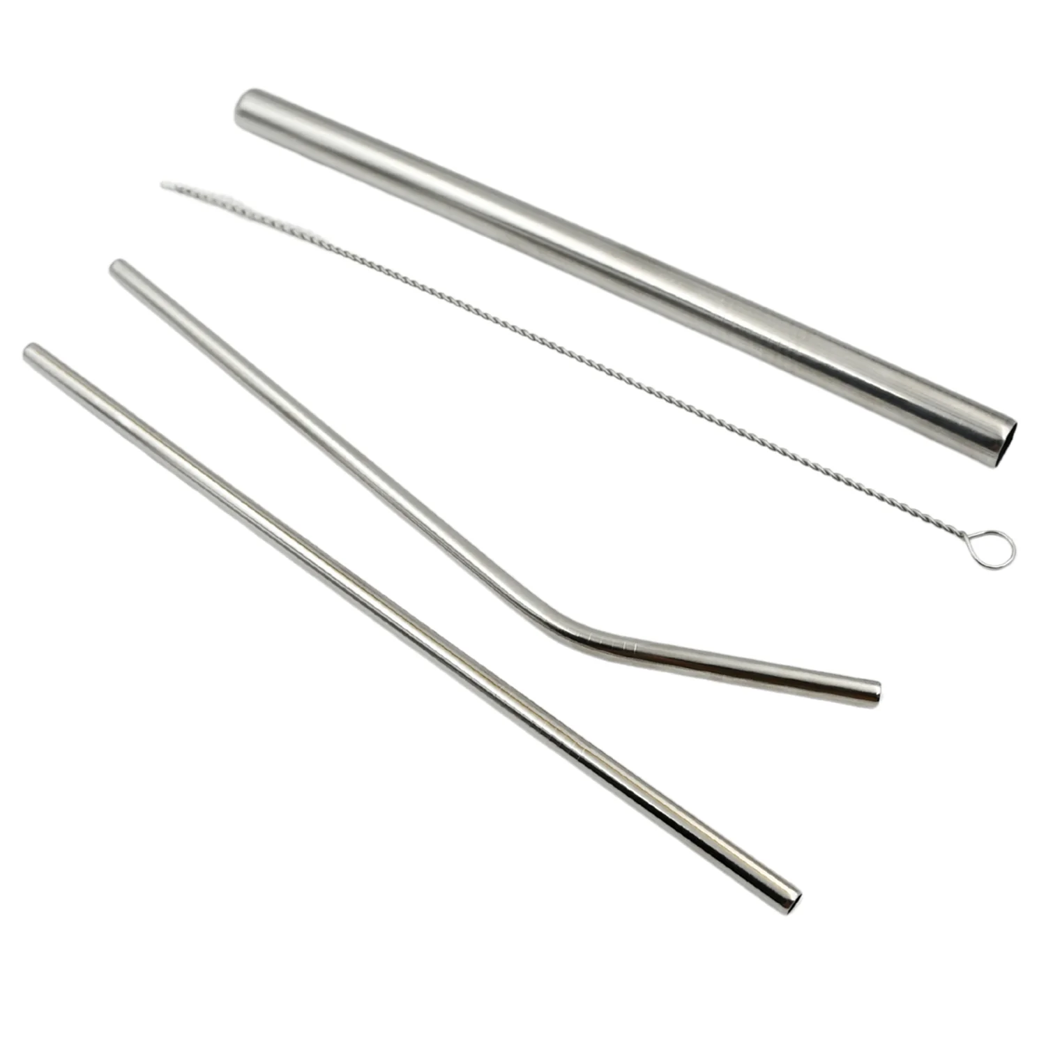 Reusable Stainless Steel Straws with Case for Drinking (4 Pc, Eco-Friendly) - Image 4