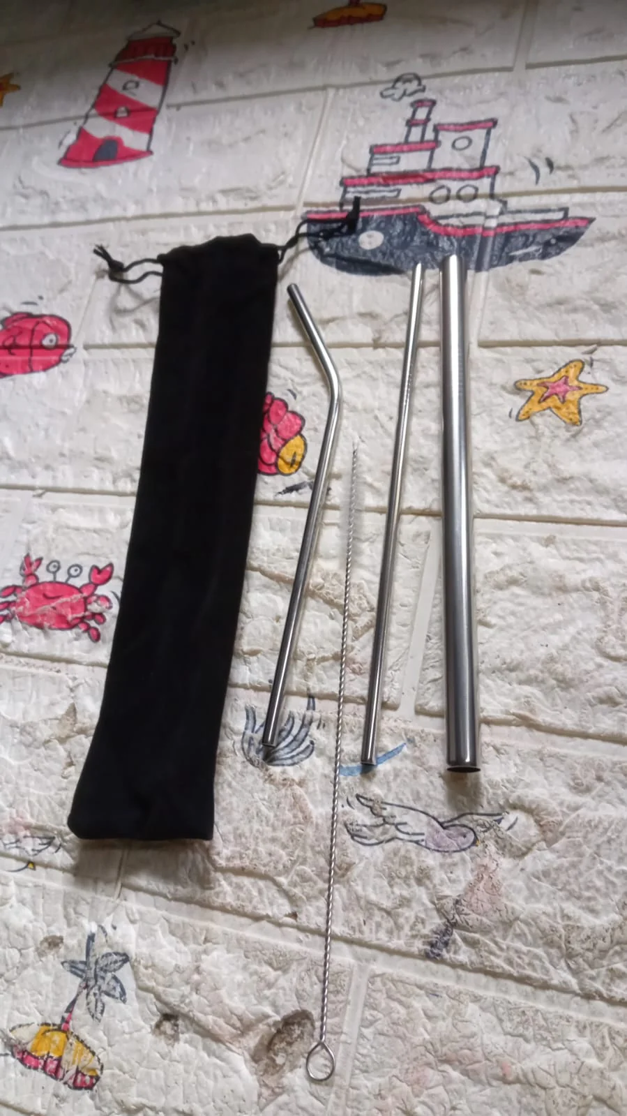 Reusable Stainless Steel Straws with Case for Drinking (4 Pc, Eco-Friendly) - Image 7