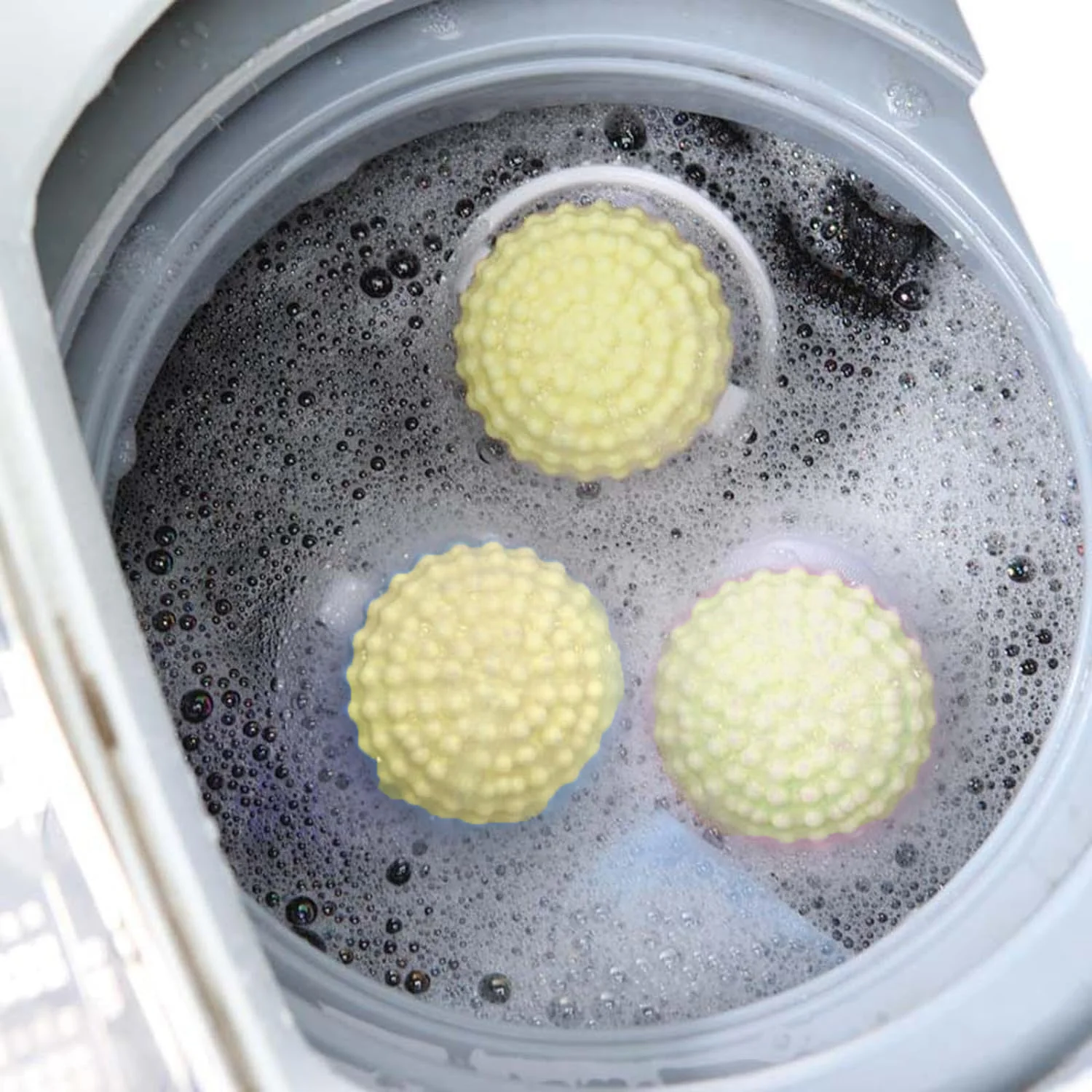 Reusable Washing Machine Floating Cylindrical Shape Lint Mesh Bag ( 1 Pc) - Image 4