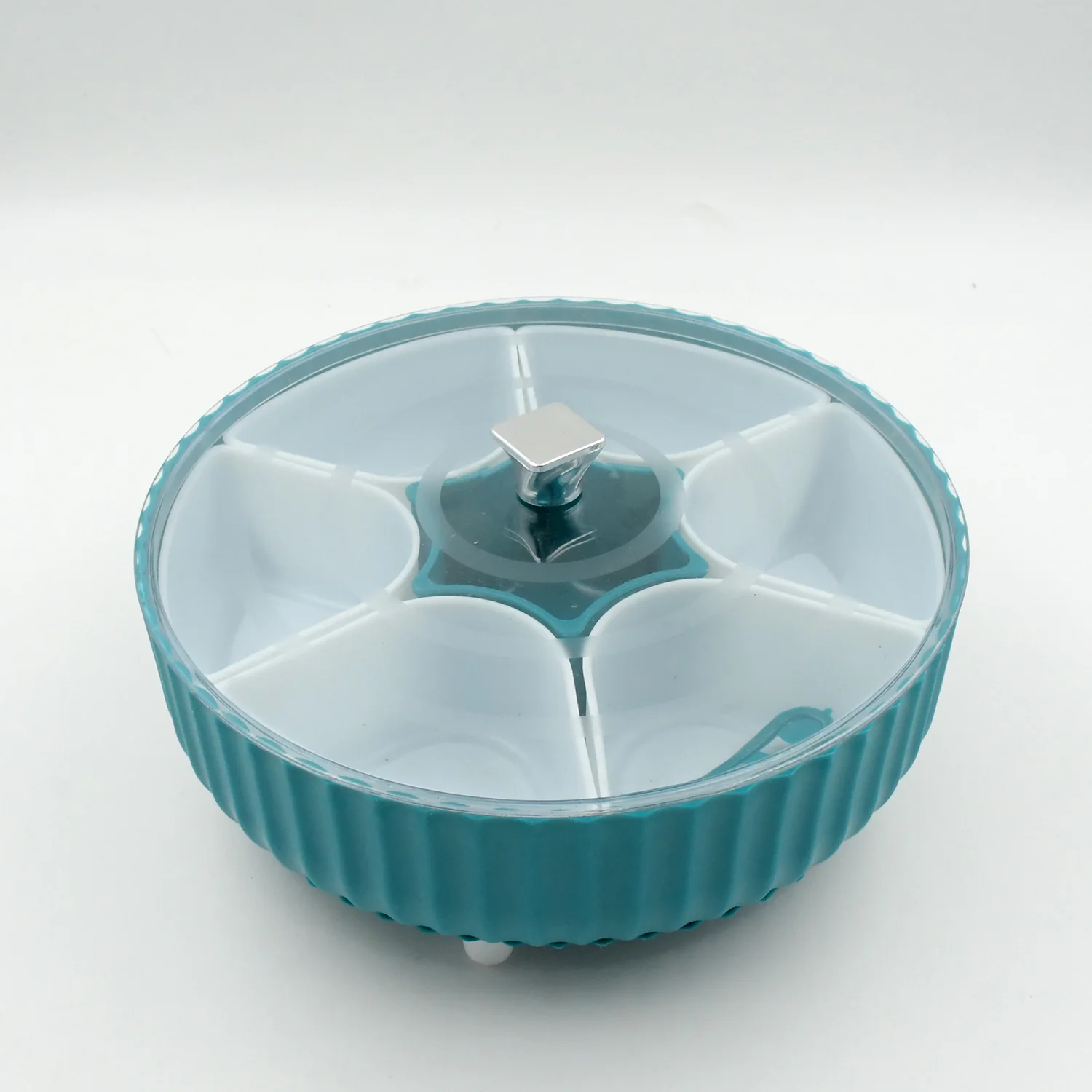 Dry Fruit & Snack Organizer: 360° Revolving Box (7 Compartments, Airtight) - Image 3