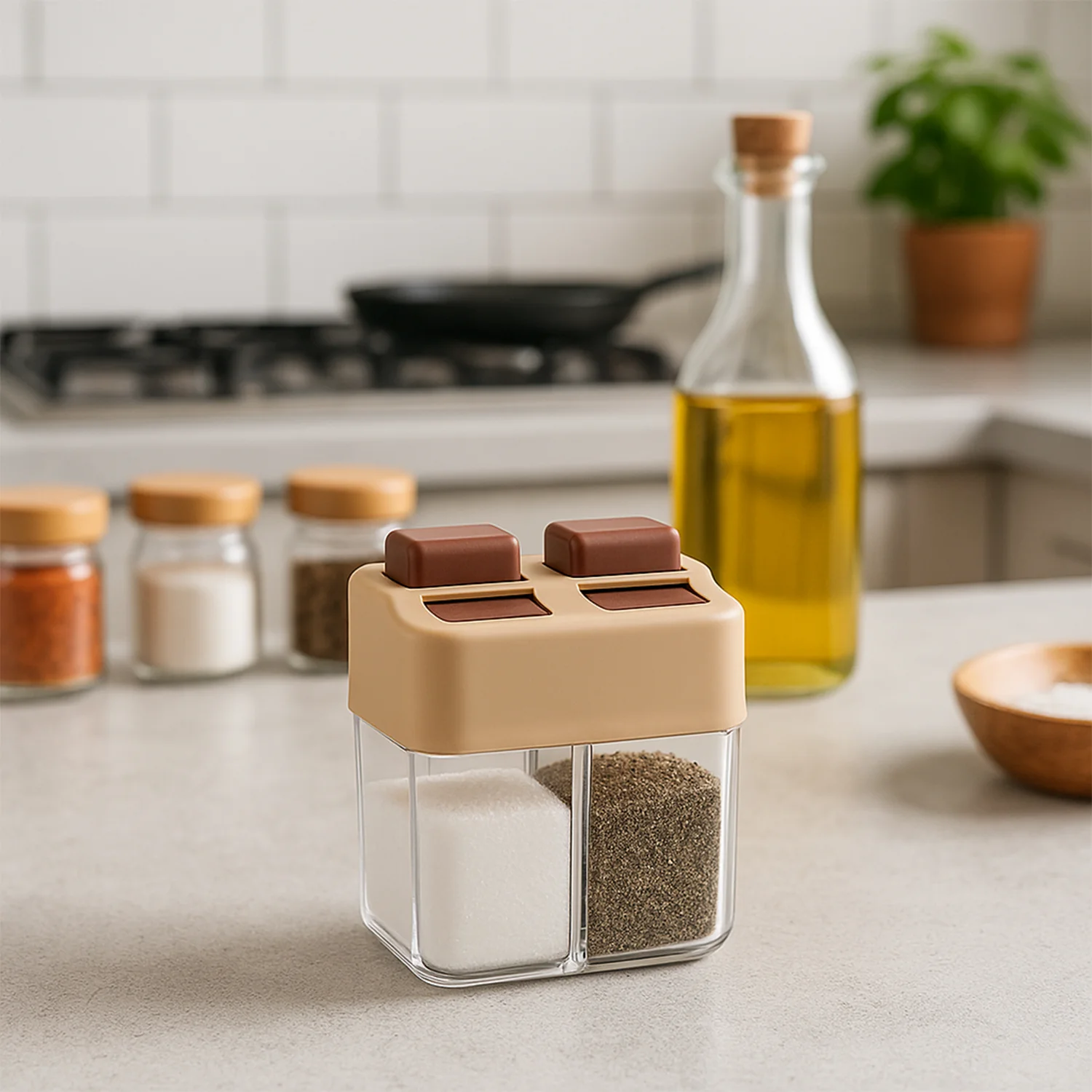 Ritu Premium 2-in-1 Salt and Pepper Dispenser - Image 4