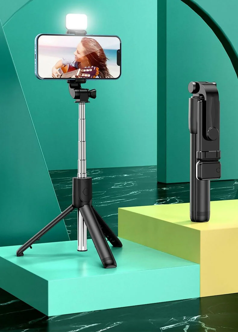 RLS 3-in-1 Selfie Stick Tripod with Detachable Wireless Remote & LED Fill Light for Smartphones – Extendable Portable Selfie Stick Stand with Adjustable Phone Holder for Selfies, Vlogging, Video Calls & Travel - Image 10