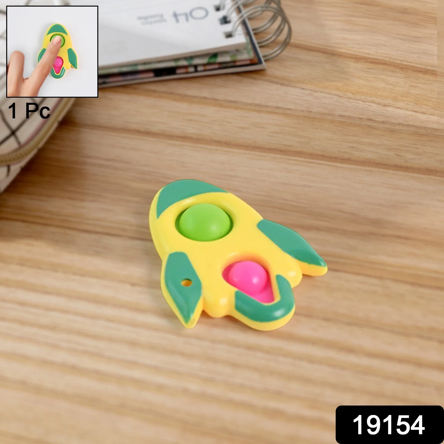 Rocket Shaped Dimple Keychain Toy (1 Pc) - Image 2
