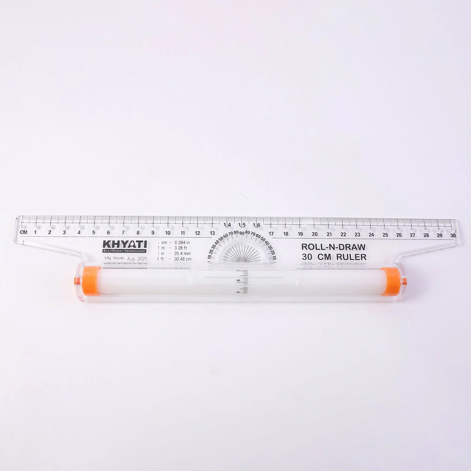 Roll-N-Draw Precision Ruler with Rolling Guide for Drawing & Drafting (30Cm) - Image 5