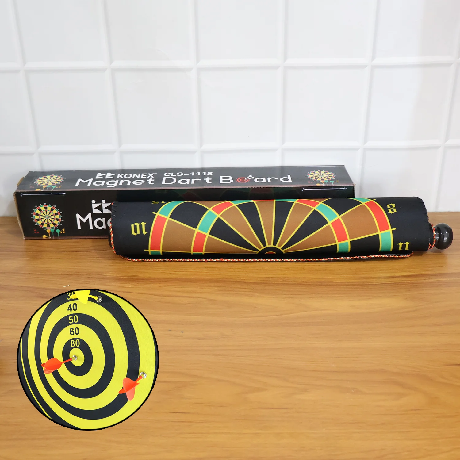 Roll-Up Double-Sided Dartboard Game (1 Set) - Image 4