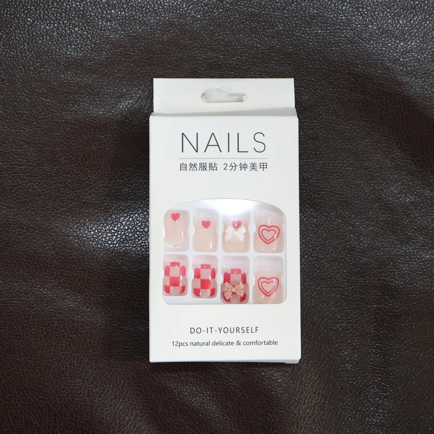 Premium Artificial False Nail Set with Mix Design fake nails - (Set) - Image 8
