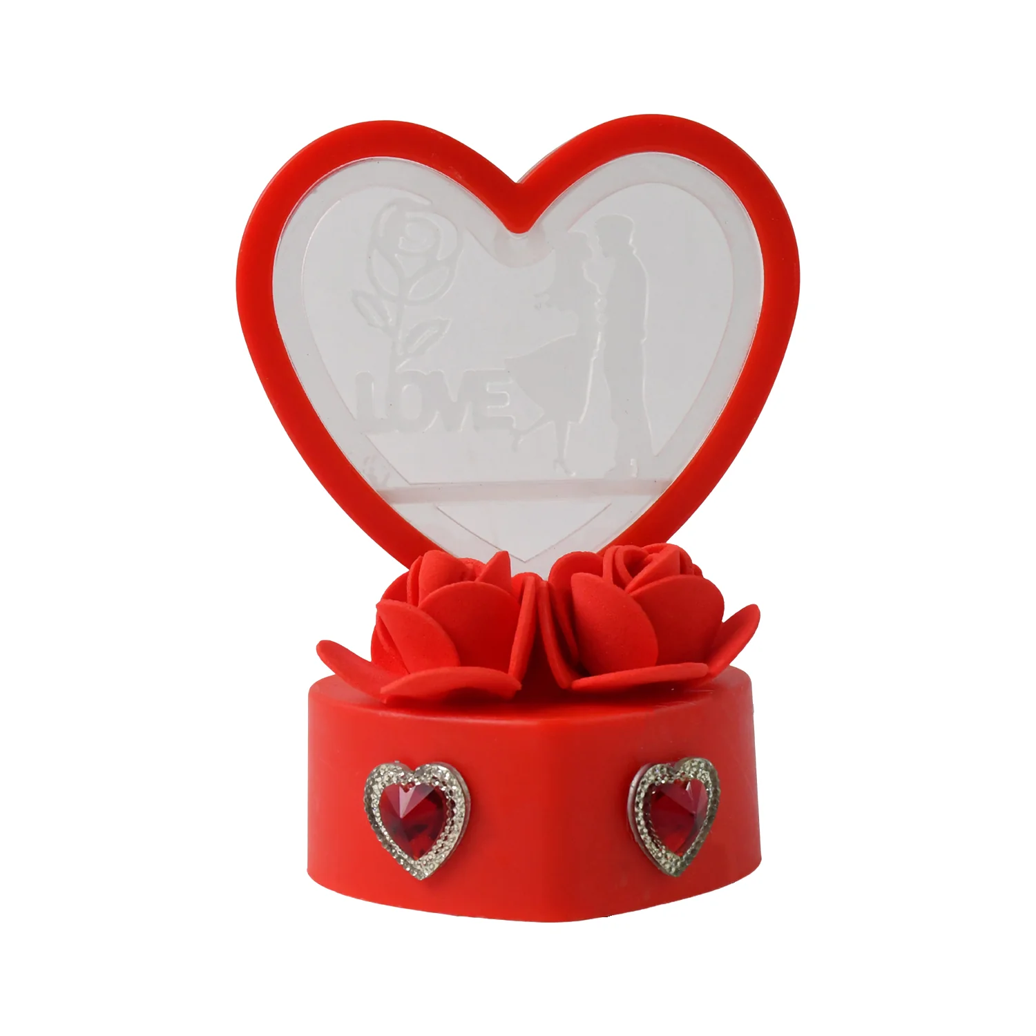 Heart-Shaped Love Couple Decorative Showpiece (1 Pc) - Image 5