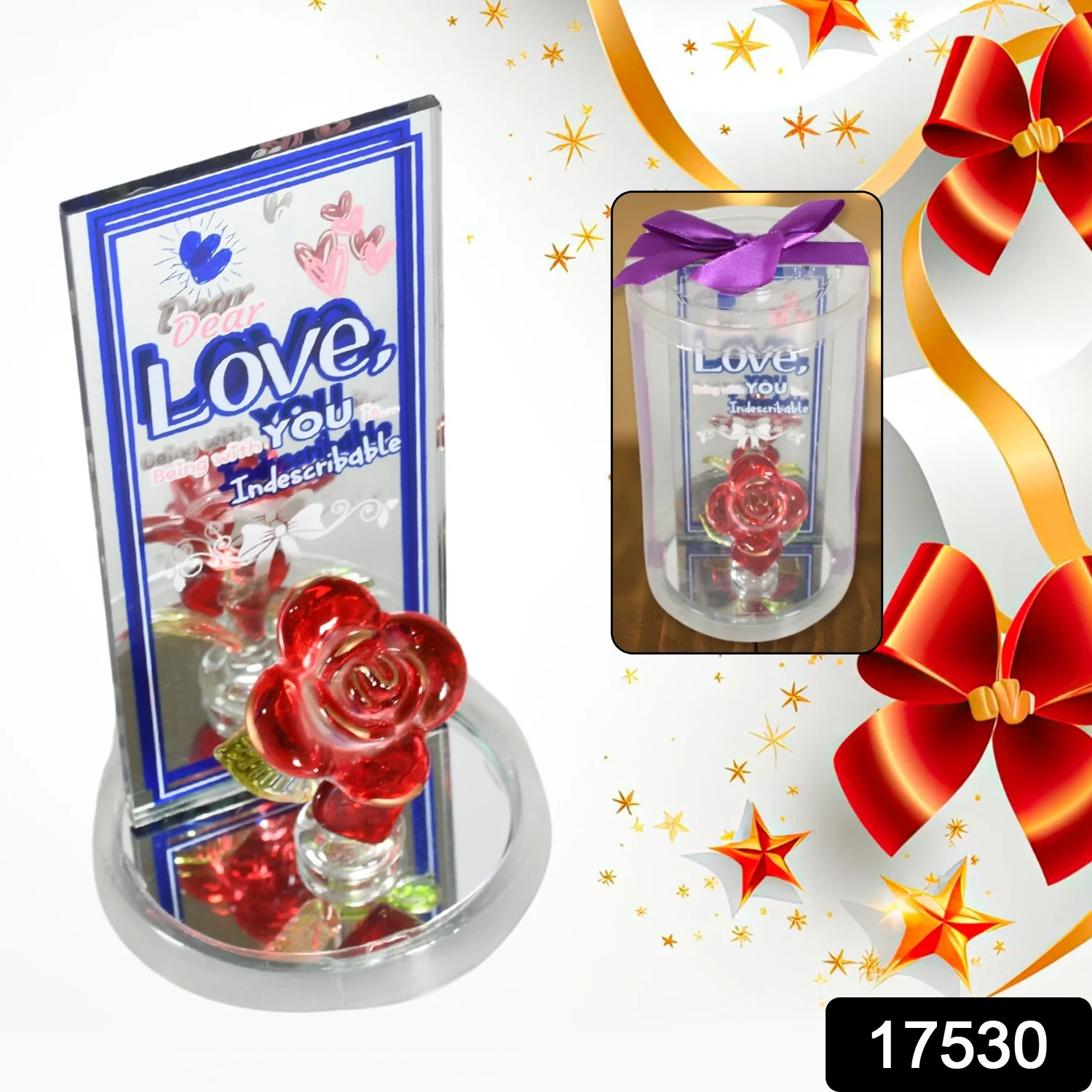 Lovely Rose Showpiece – Romantic Gift Set for All Occasions (1 Pc) - Image 2