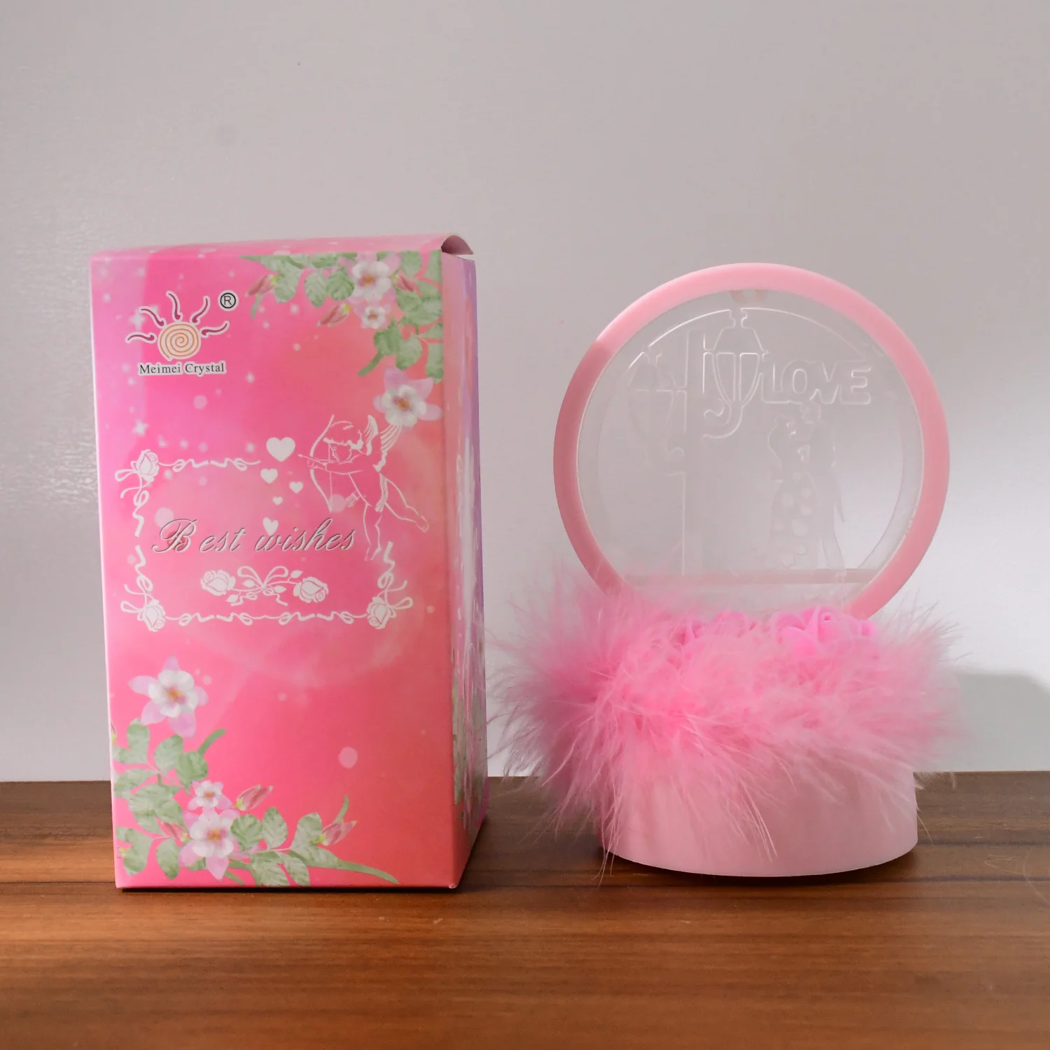 Romantic Round Love Couple Decorative Showpiece (1 Pc) - Image 8