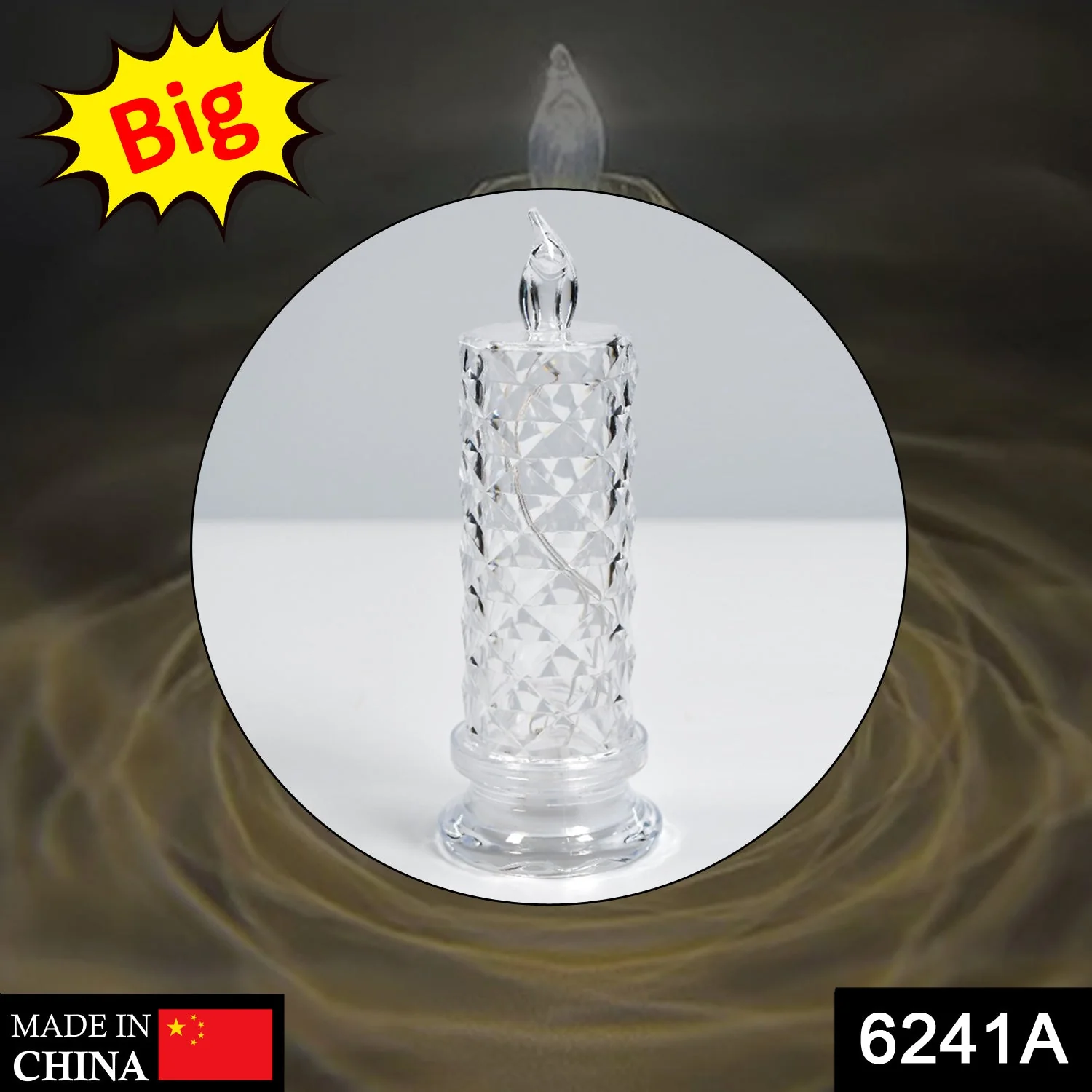 Rose Candles for Home Decoration, Crystal Candle Lights, Diwali - Image 2