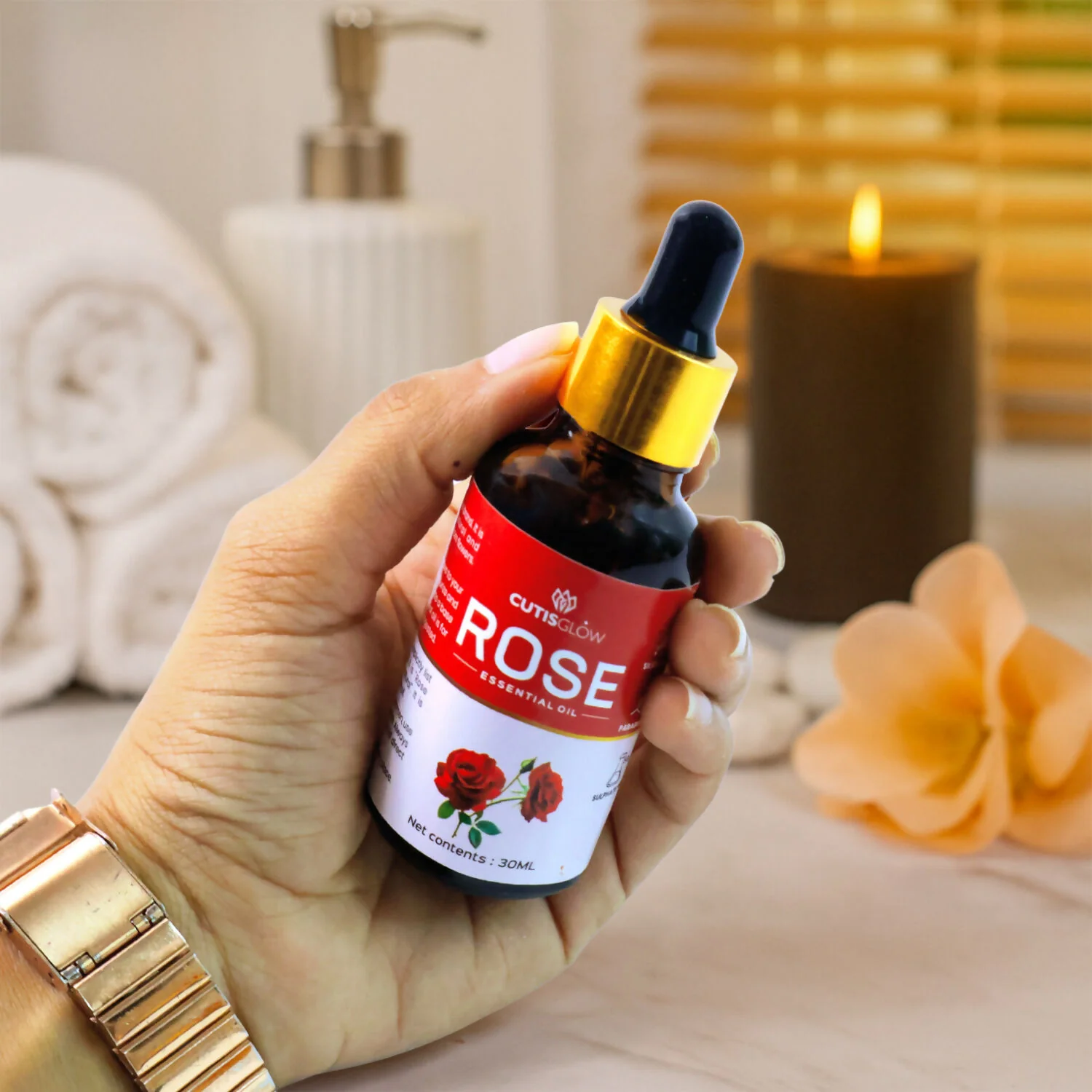 Eyelet Rose Essential Oil – 100% Pure & Natural Aromatherapy Oil 30ml - Image 5