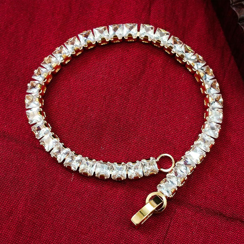 Rose Gold Plated Ad Stone Bracelet - Image 2