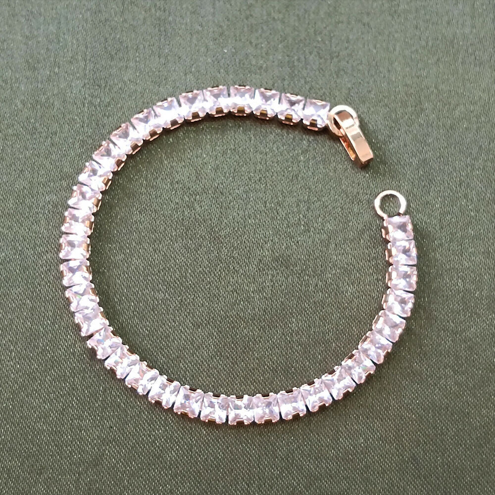 Rose Gold Plated Ad Stone Bracelet - Image 4