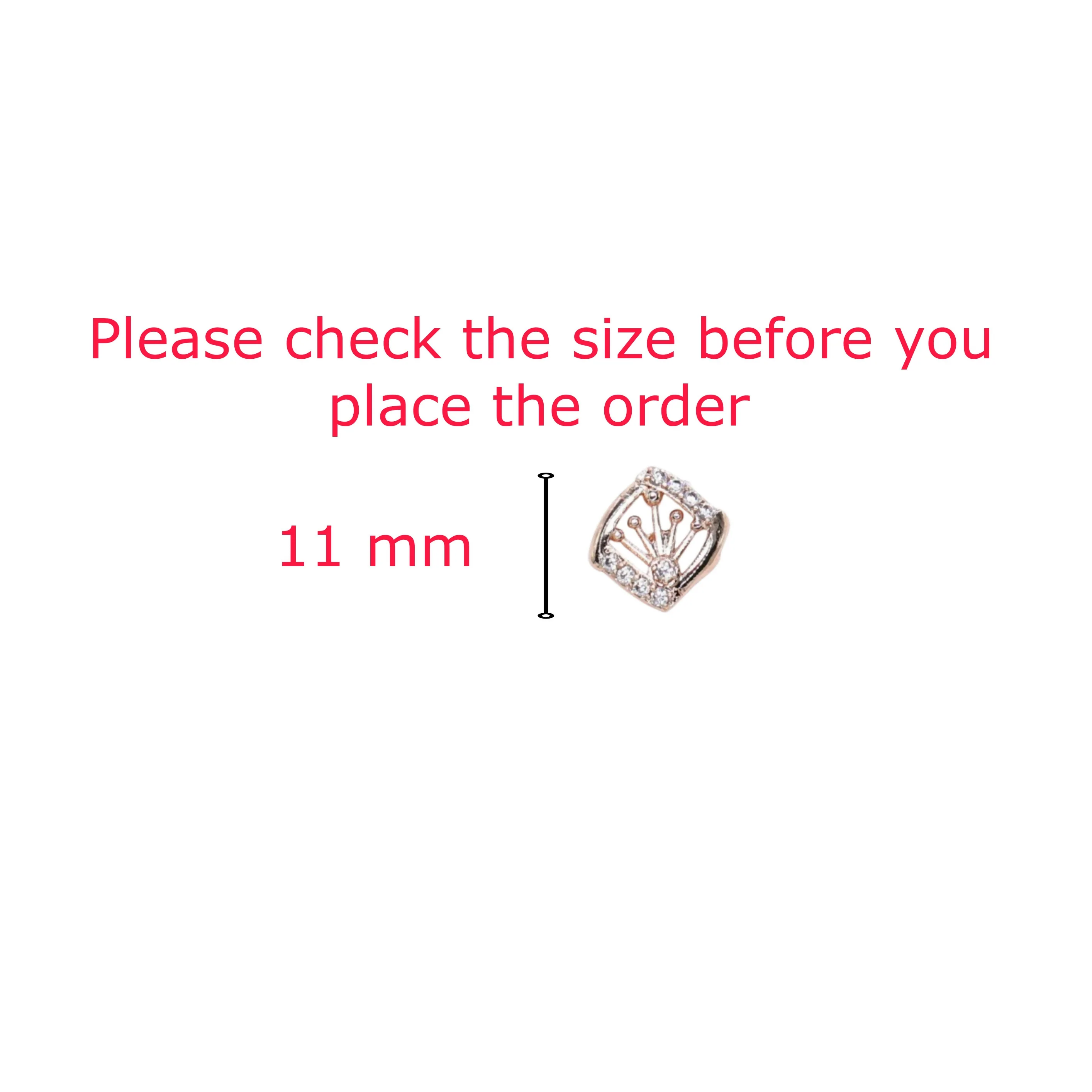 Rose Gold Plated Crown Stud Earrings for Daily Wear for women and girls - Image 4