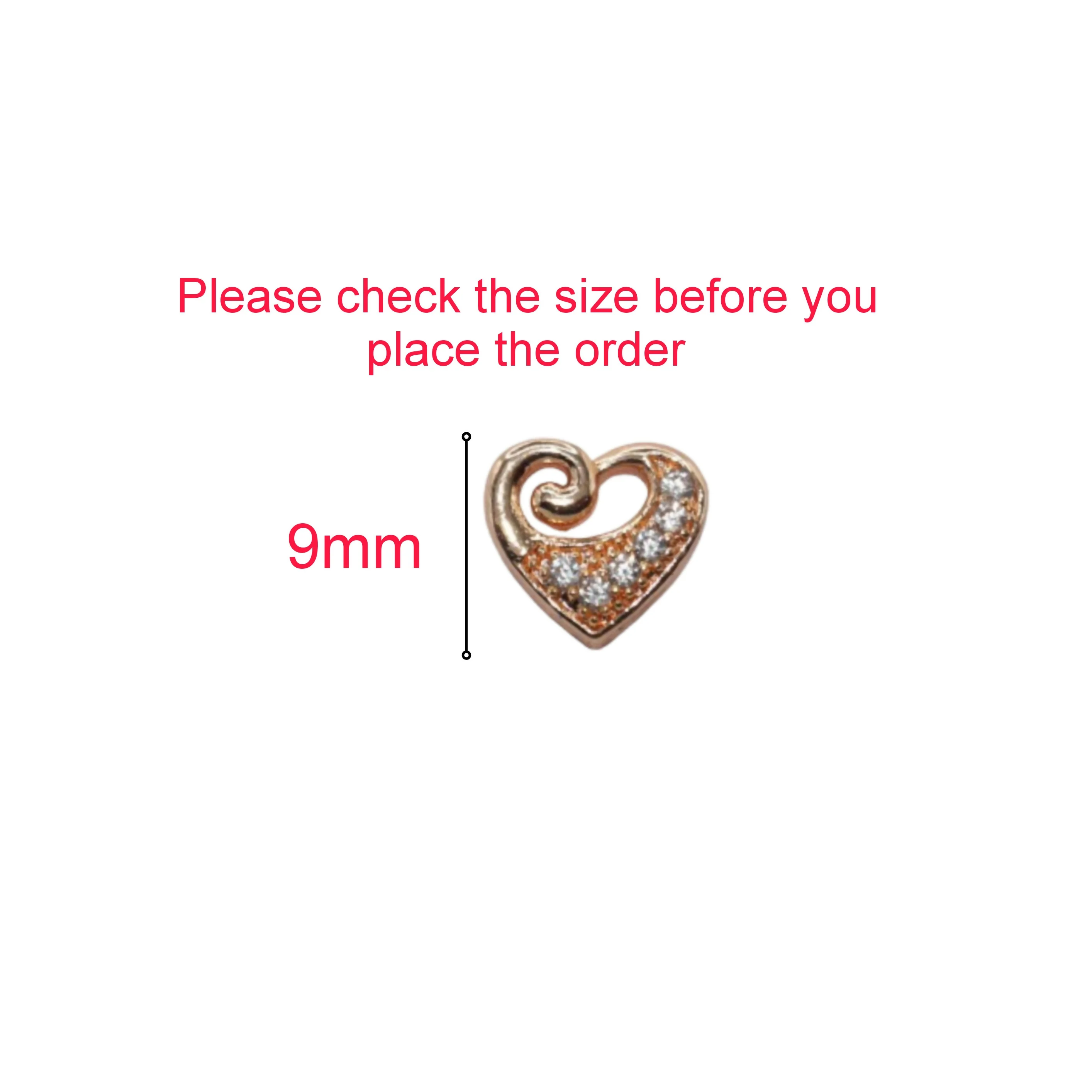 Rose Gold Plated Heart Stud Earrings with AD for women and girls - Image 4