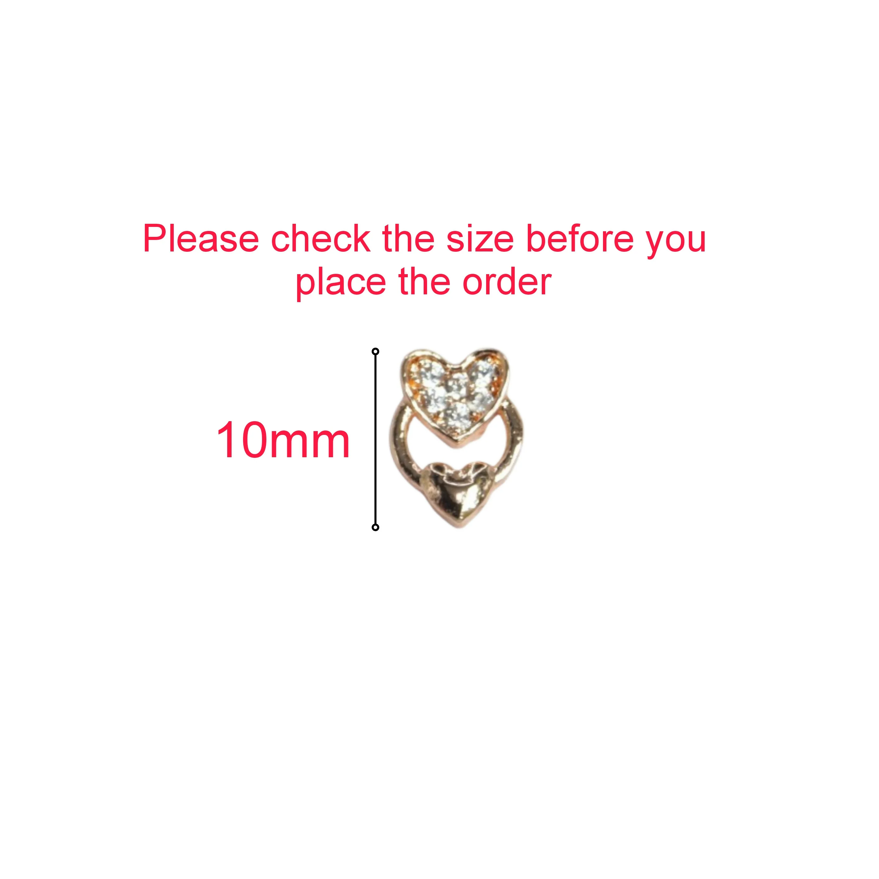 Rose Gold Plated Heart Stud Earrings with for women and girls - Image 4