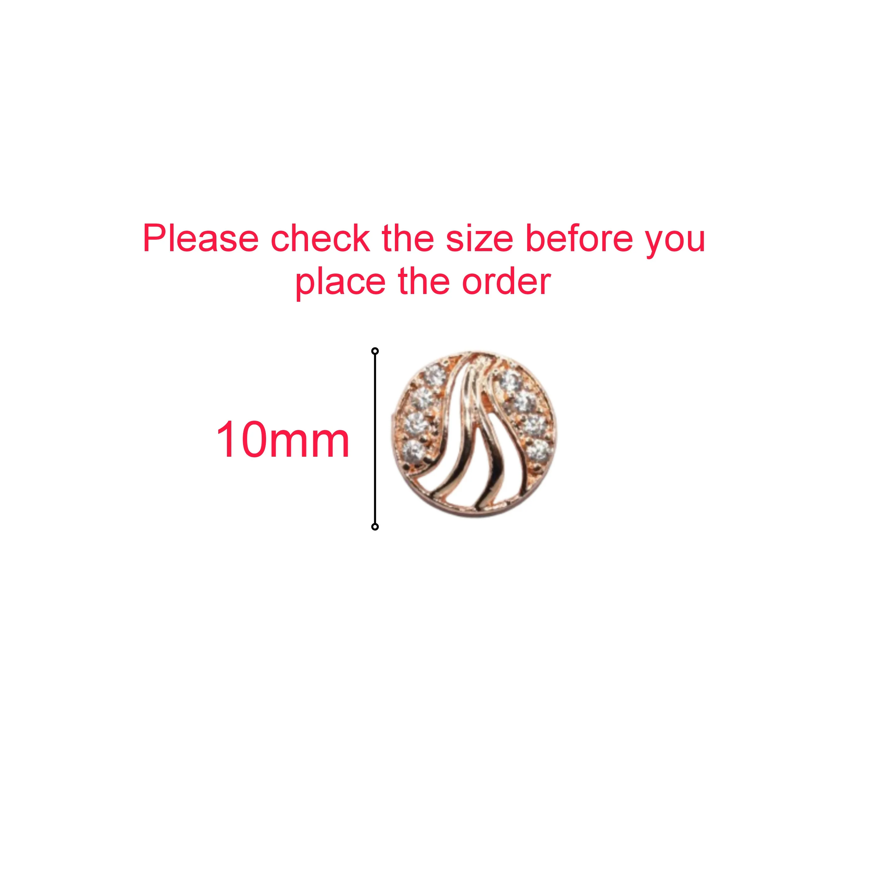 Rose Gold Swirl Stud Earrings with AD Diamonds | Elegant & Modern for women and girls - Image 4