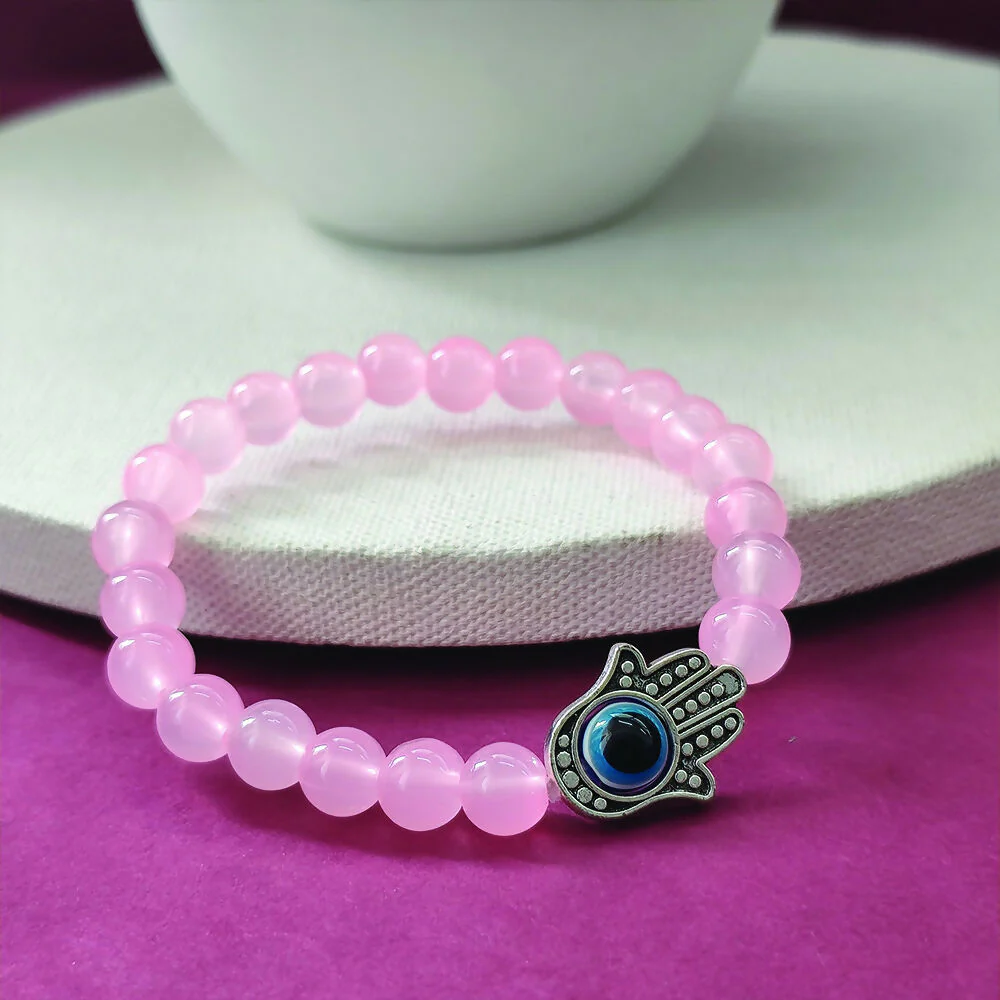 Rose Quartz Reiki Chakra Healing Bracelet - Image 2
