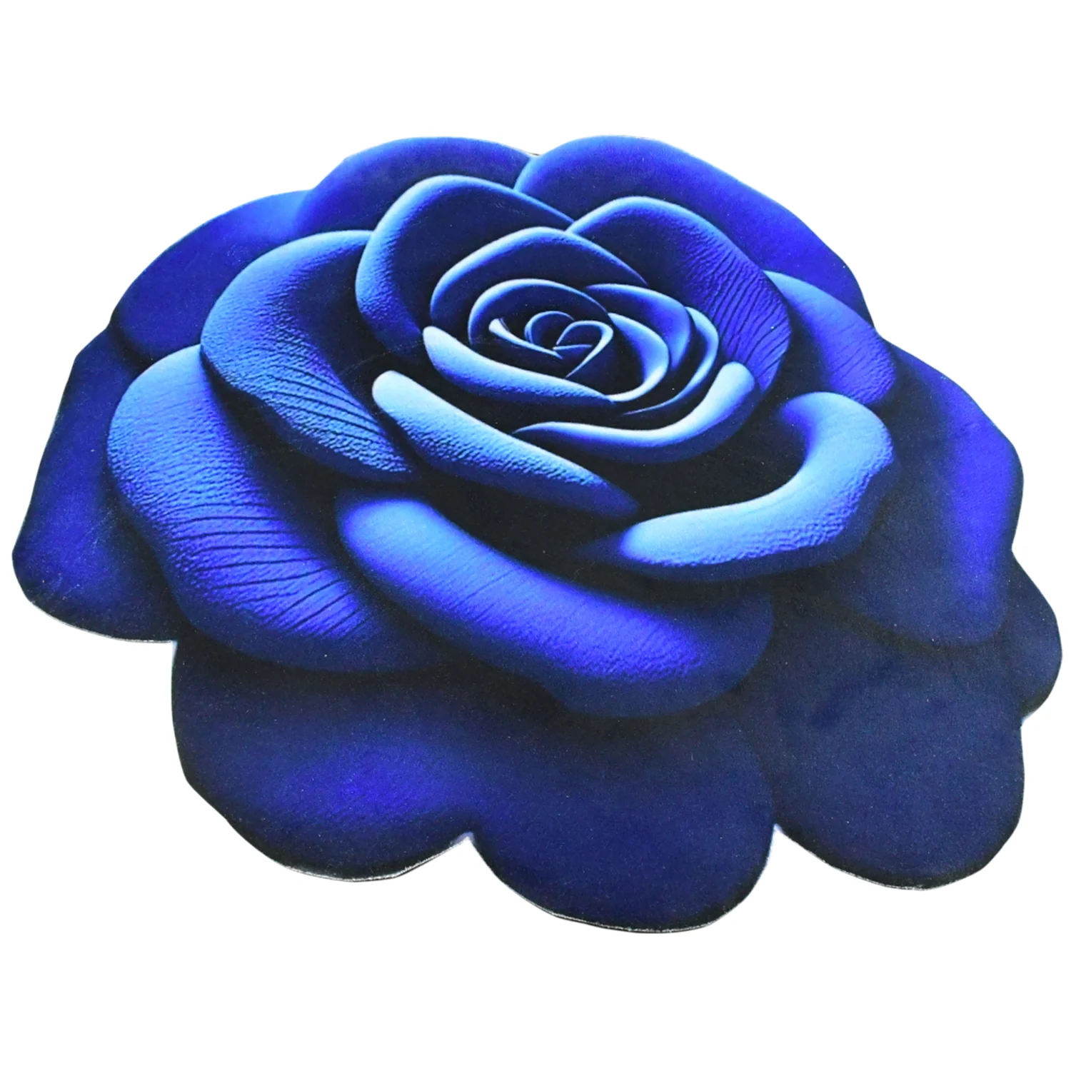 Rose Shaped Anti-Slip Velvet Floor Mat - (1 Pc) - Image 5