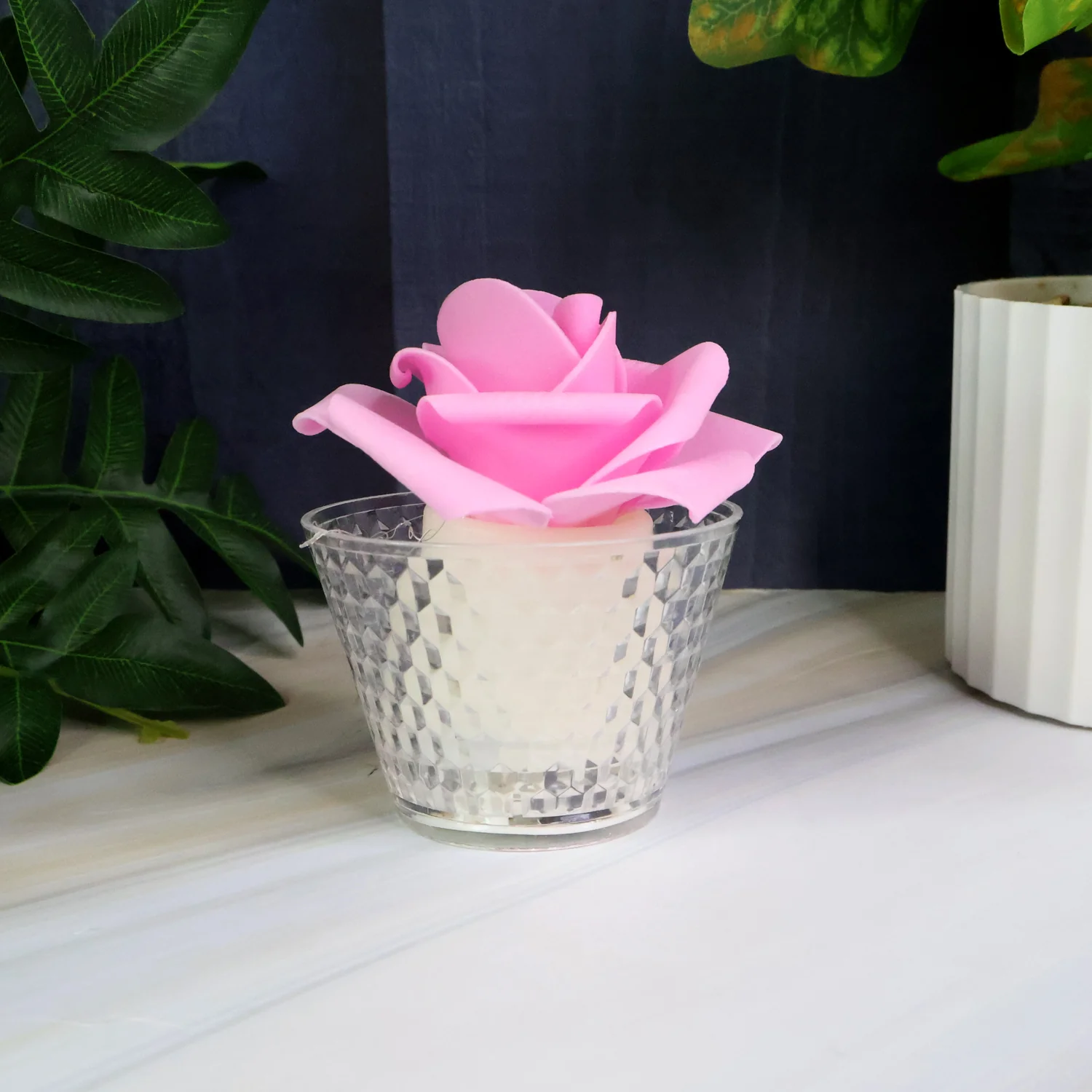 Rose Shaped Decorative Flameless LED Candles (12 Pc) - Image 4